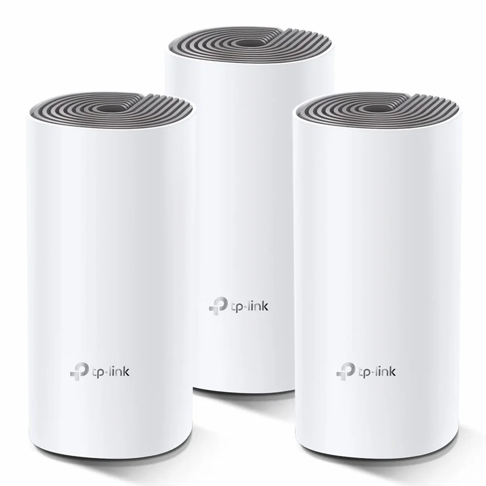 TP-Link Deco E4 (3-Pack) System Mesh WiFi AC1200 Dwuzakresowy 2.4GHz/5GHz MU-MIMO Biały