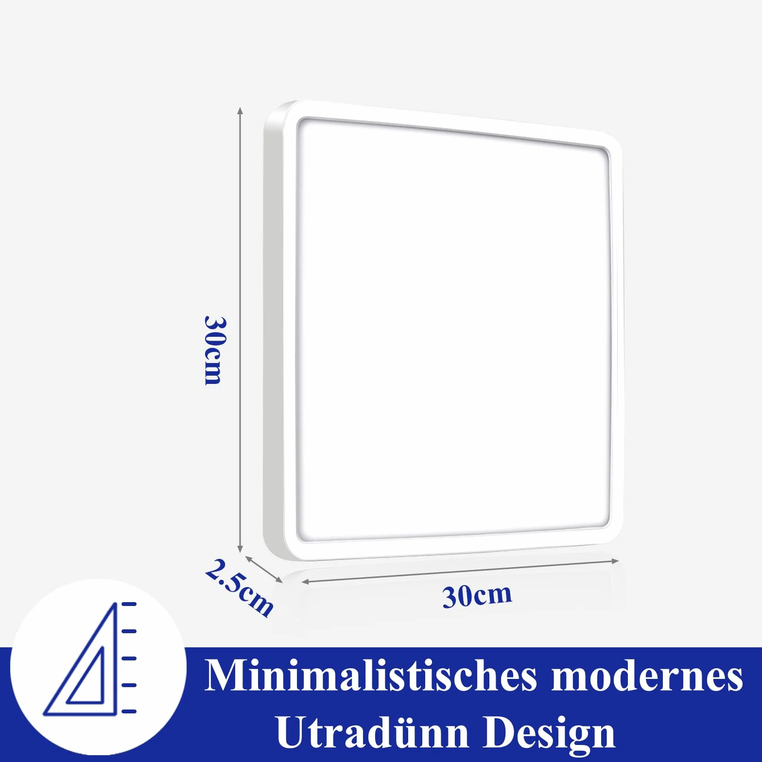 Ouyulong Lampa sufitowa Led z możliwością ściemniania 36 W, lampa sufitowa z pilotem, 3000-6500 K, regulowana jasność od 10% do 100%, 3100-4200 lm, funkcja timera, odpowiednia do sypialni, salonu