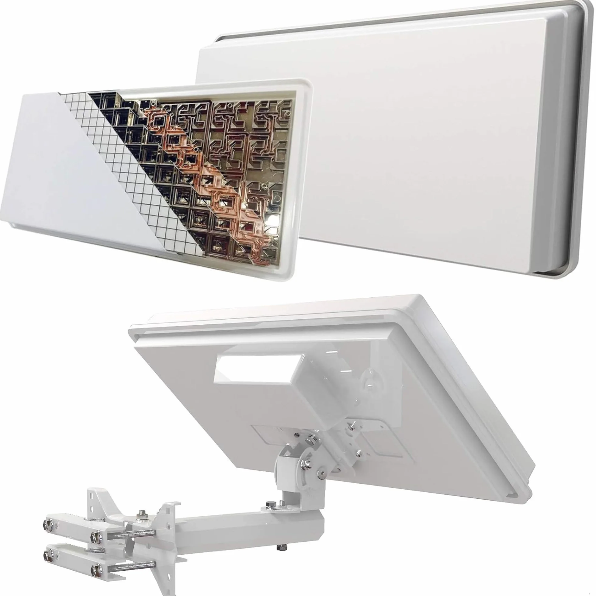 Antena płaska STRONG SlimSat SA 62 Twin zintegrowany LNB SAT biała