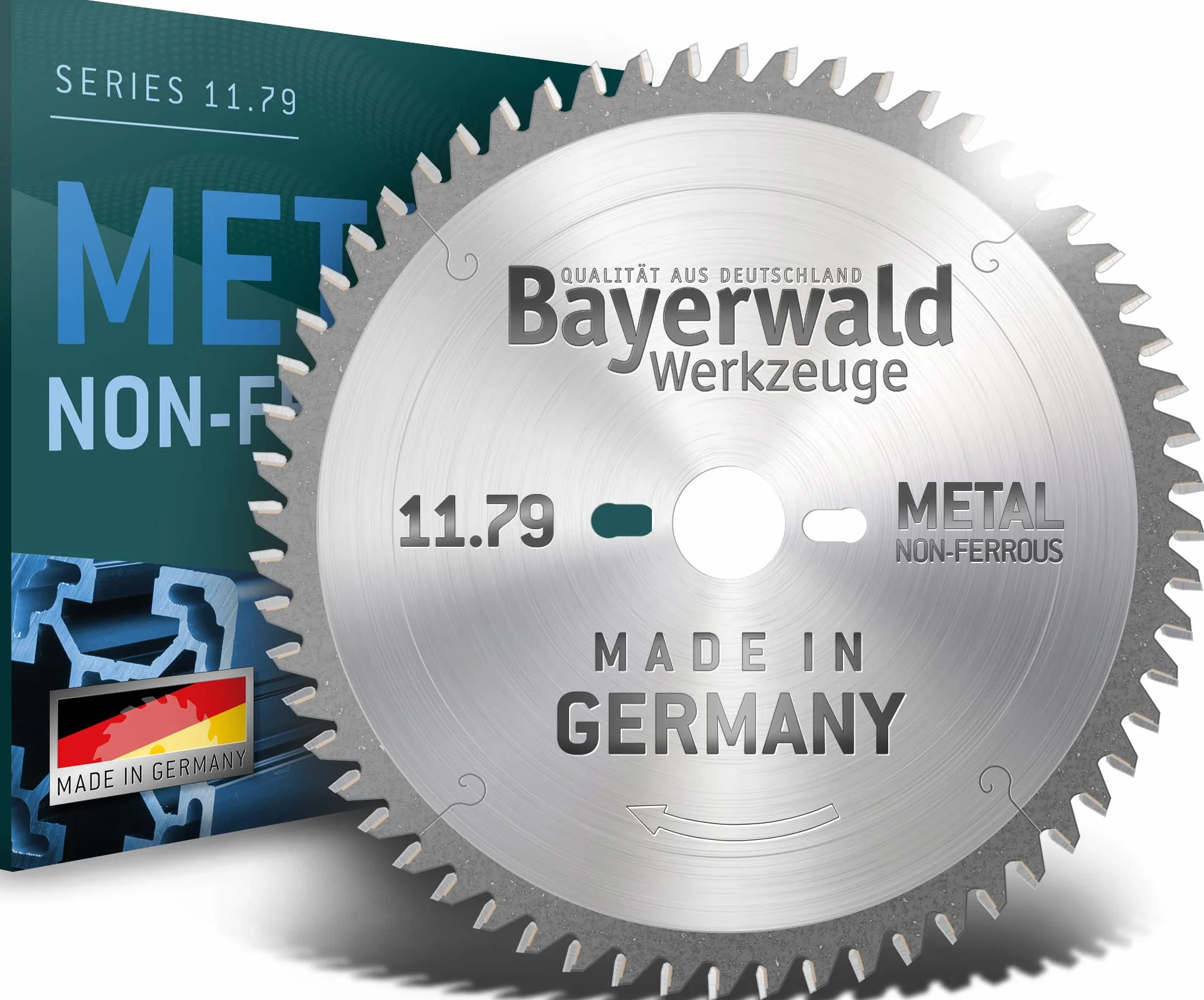 Bayerwald, seria 11.79, tarcza do piły tarczowej HM, trapezowe ząbki płaskie, do metali nieżelaznych i tworzyw sztucznych Ø 190 mm x 20 mm x 54 Z