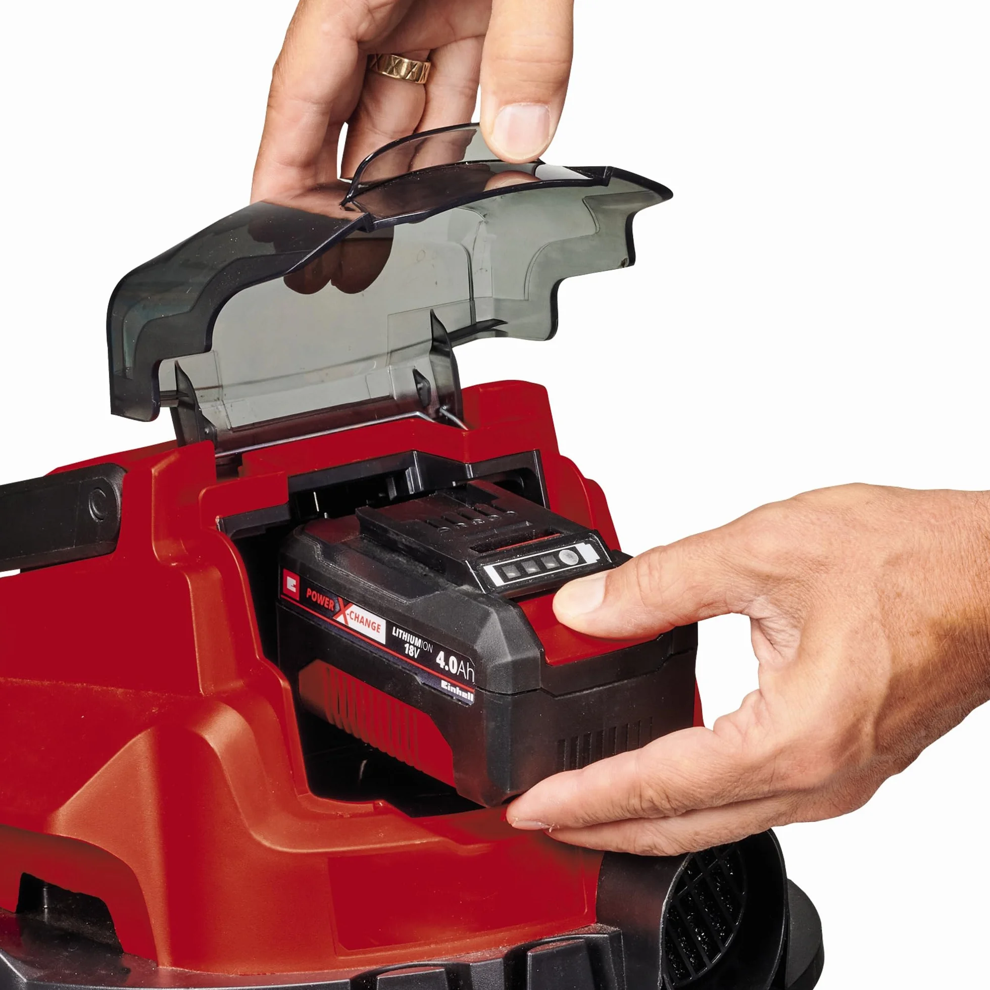 Einhell TC-VC 18/15 Li-Solo akumulator Power X-Change 18/15 odkurzacz do cieczy (18 V, komora 15 l, podciśnienie 80 mbar, wąż 150 cm, funkcja dmuchania, bez baterii i ładowarki)