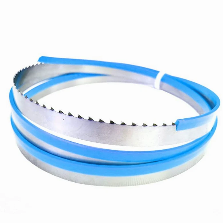 Brzeszczoty do pił taśmowych Brzeszczoty taśmowe do cięcia ości mrożonego mięsa rybnego 1200-2580 mm x 16 mm / 19 mm x 0,56 mm 4 zęby(16x0.56mmx4tpi,2400mm)