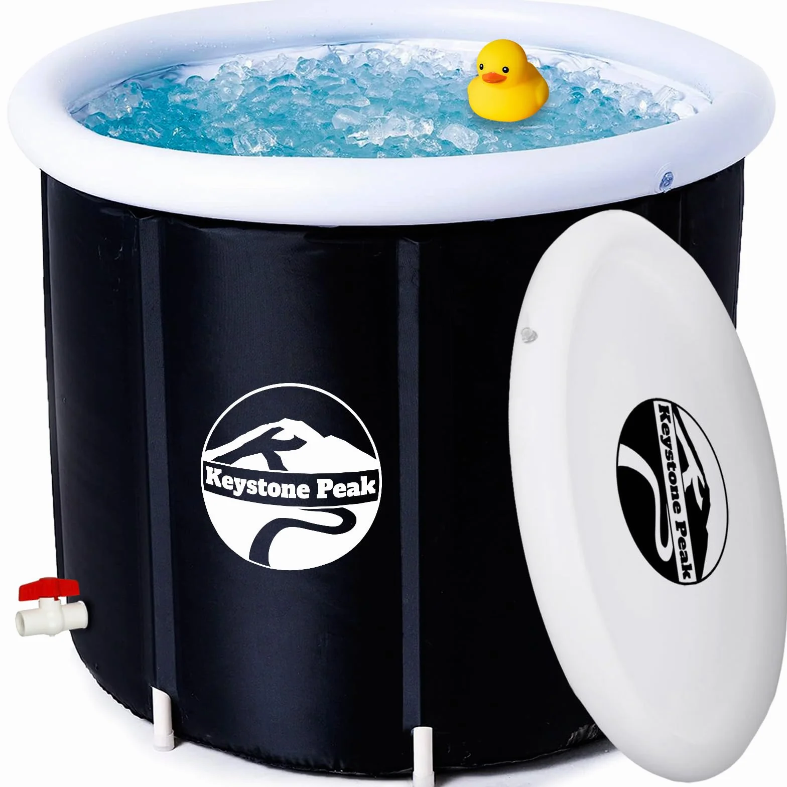 Ice Bath - 85 cm Ø * 72 cm - Wzmacniaj swój układ odpornościowy i popraw regenerację + wanna do zimnych kąpieli + przenośna wanna lodowa dla sportowców i Navy Seals + kąpiel w lodowatej