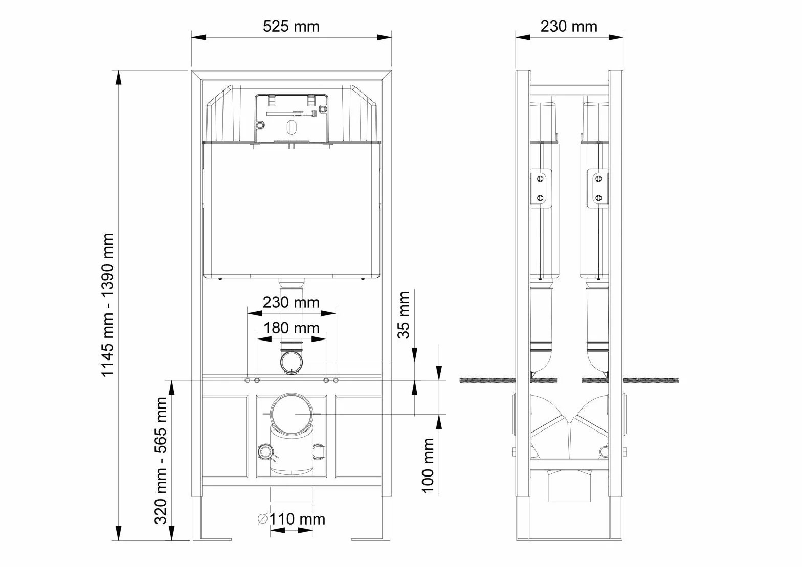 Element podtynkowy podtynkowy WC podwójne przyłącze spłuczka podwójna spłuczka wolnostojący element montażowy podtynkowa skrzynka zlewozmywakowa wisząca ściana