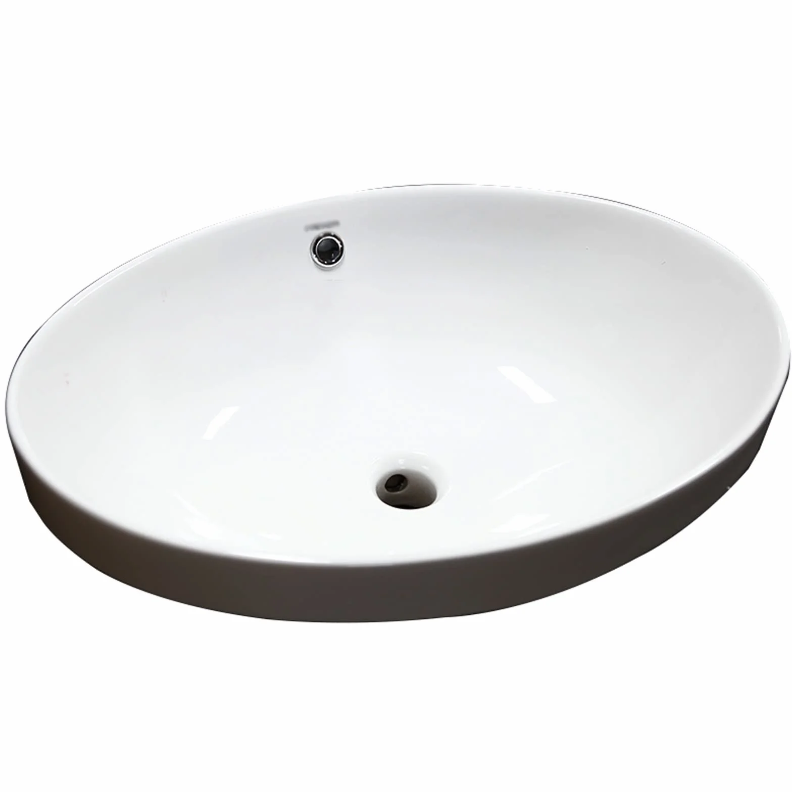 GLigeT Umywalka łazienkowa biała owalna miska do umywalki łazienkowej częściowo wpuszczana nad blatem ceramiczny zlew na naczynie 56 cm x 40 cm ceramiczny blat łazienka umywalka umywalka umywalka