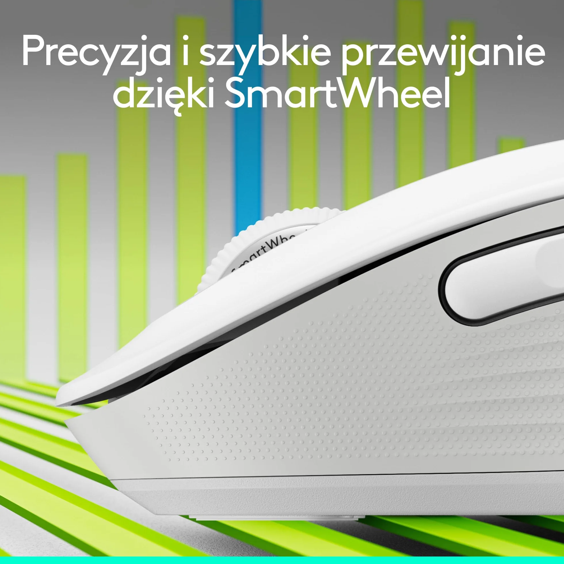 Logitech Signature M650 Trådlös Mus Vit Bluetooth 2 års batteri tysta klick