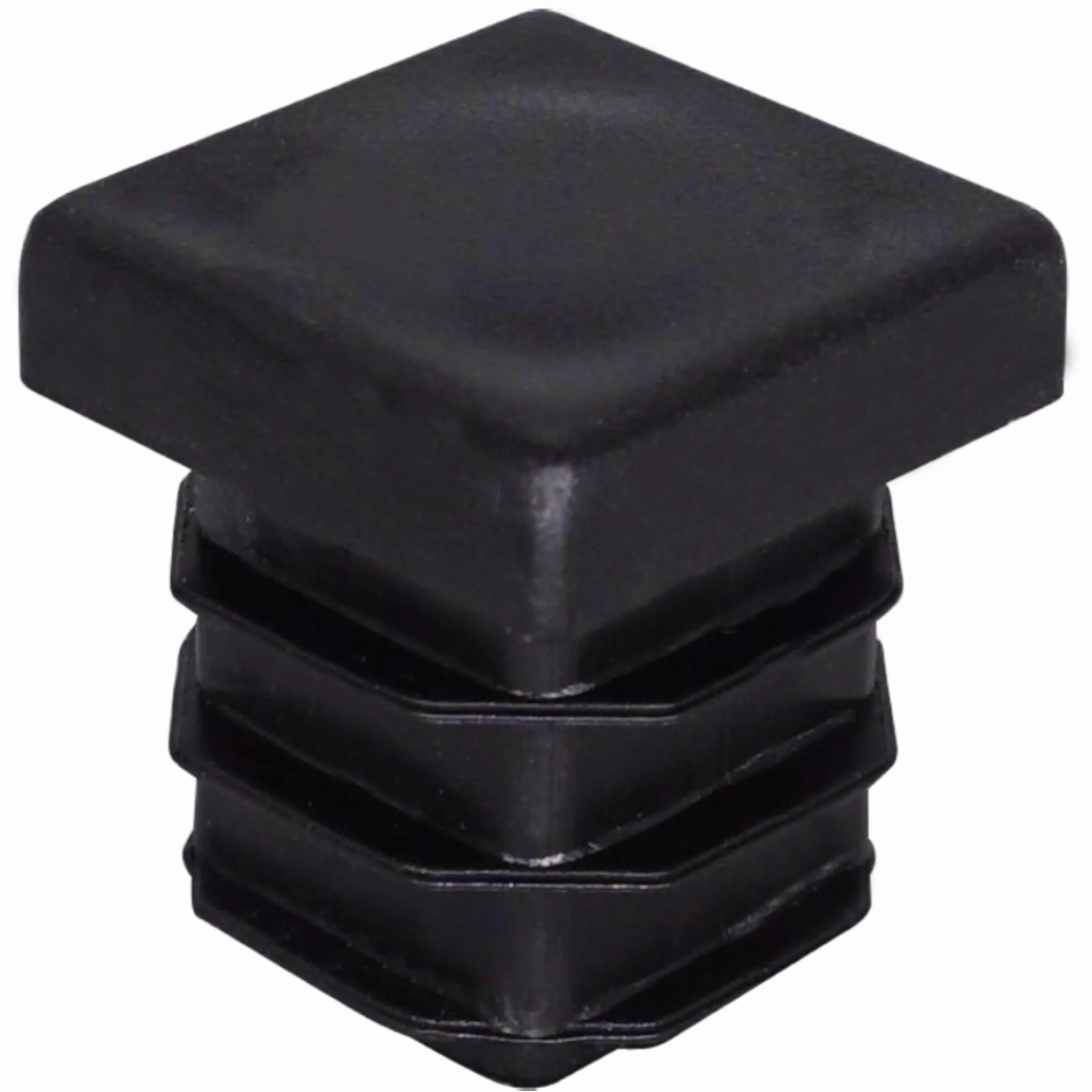 SKIR'CO (40 Szt.) Zatyczki Plastikowe Kwadratowe 18 x 18 mm, Zaślepki Rur Matowych, Wkładki Rur Kwadratowych, Zatyczki Słupków Ogrodzeniowych, Czarny RAL 9005