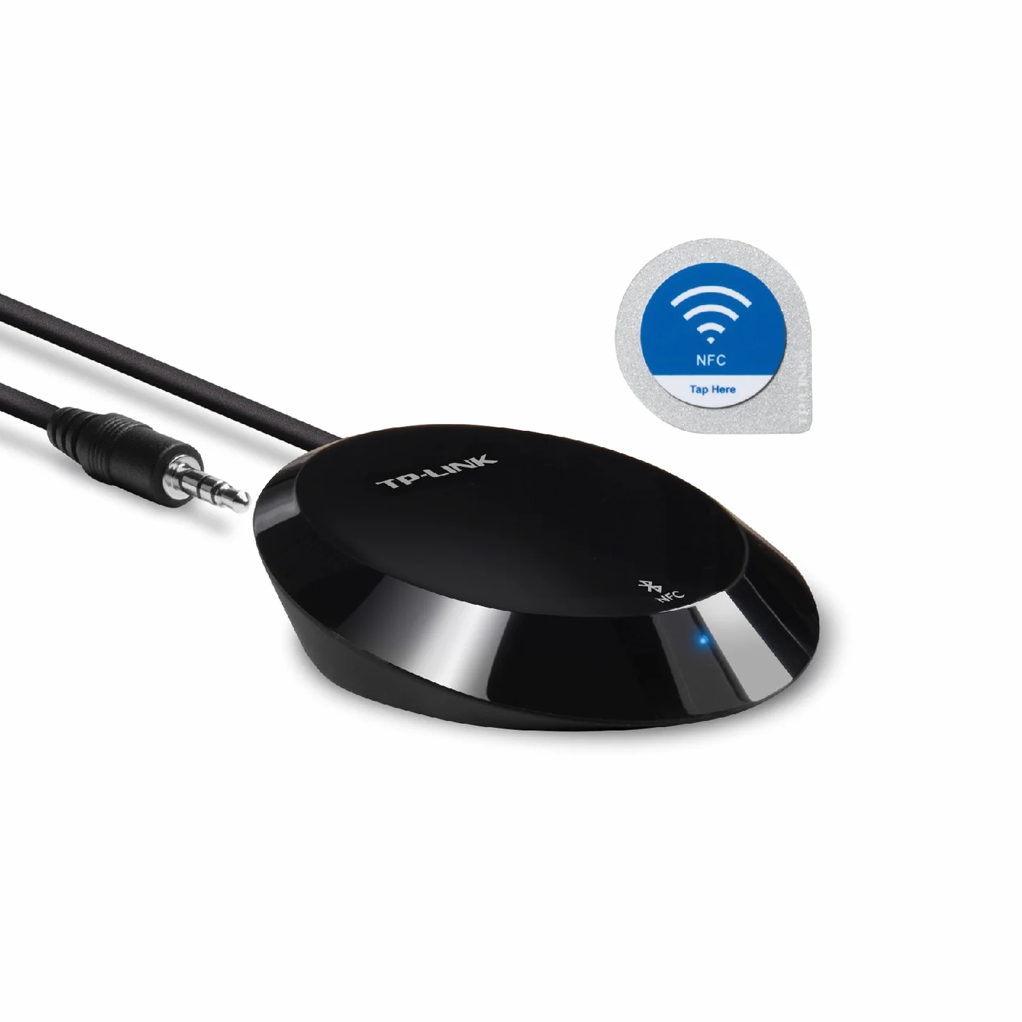 TP-Link Bluetooth Stereo Audio Music Receiver Adapter with NFC Technology for iPhones, iPads, Smartphones, Tablets, Laptop and any Bluetooth-enabled device, 3.5 mm or RCA Jacks - Black (HA100)