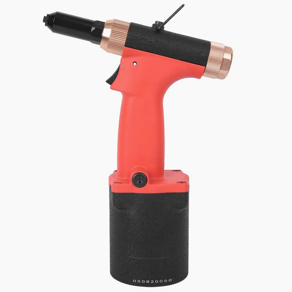 FTVOGUE Nitownica Pneumatyczna Nitownice Pneumatyczne Typ Hydrauliczny Skok 20 Mm Siła 18,0 KN Siła od 5 do 7 Bar Obrotowe Uniwersalne Złącze do Mocowania Podwozia Szafki z Rurami Metalowymi