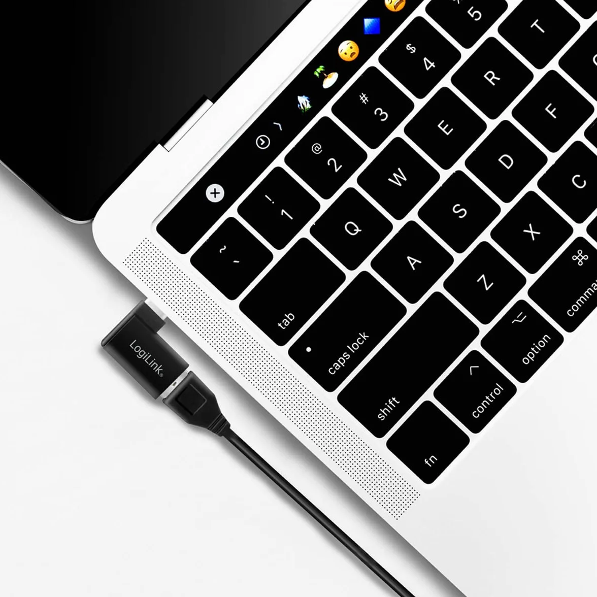 LogiLink AU0055 USB 3.2 Gen 1 adapter USB-C na USB-A kąt 90° czarny