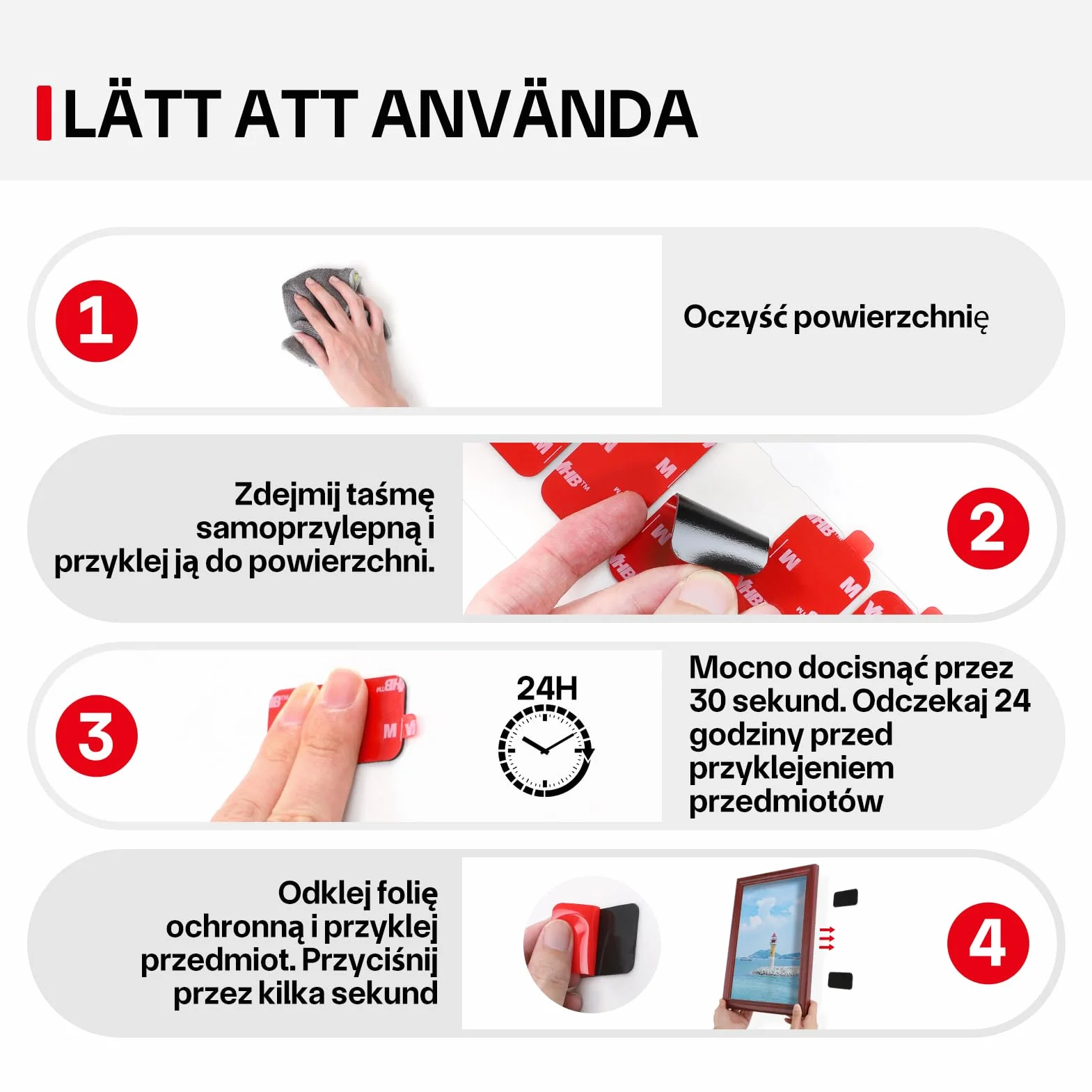 Taśma Dwustronna, 10 szt Dwustronna Tasma Samoprzylepna Klejąca, Wodoodporna Taśma Montażowa, Odporny na Wodę i Ciepło do Samochodów, Domów i biur Oraz Kamer Sportowych, 50 * 25mm