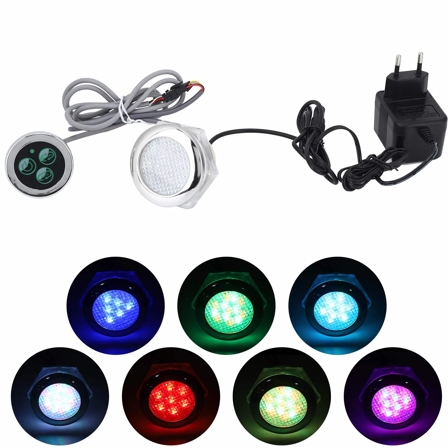 BTER Zatapialne światła LED, podwodne światła LED, praktyczny basen ze stawem rybnym 12V do fontanny