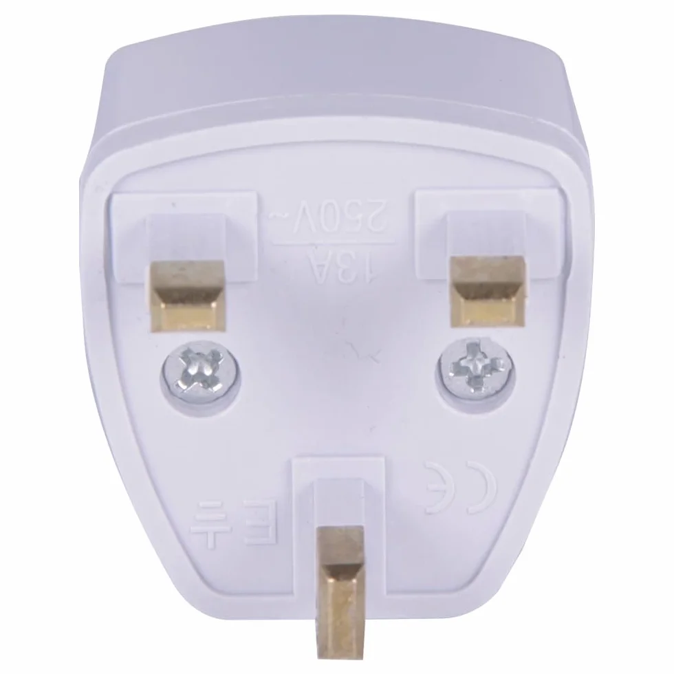 Adapter wtyczki podróżnej typ G uniwersalny biały