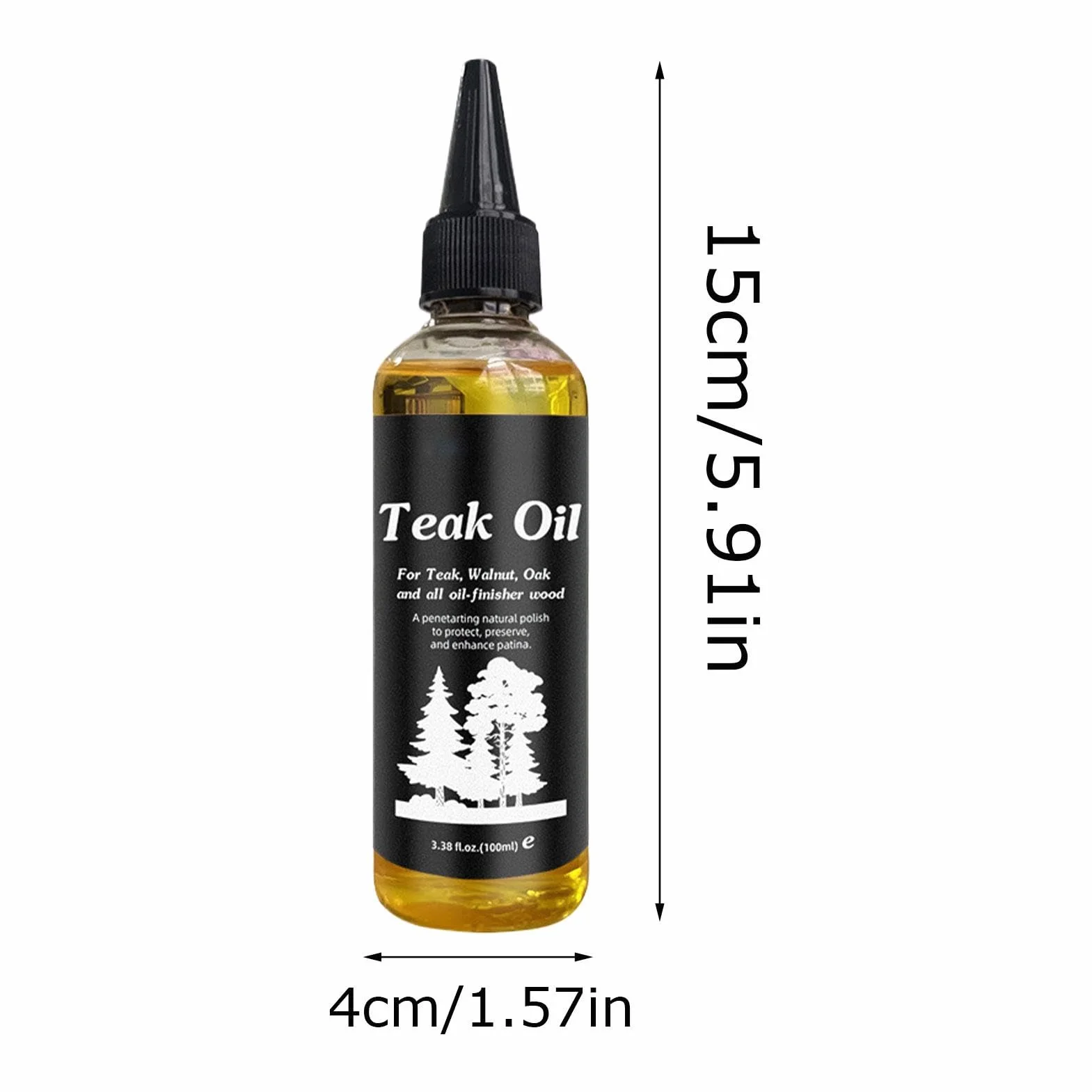 Wood odżywka olejowa, 100 ml, twarda renowacja mebli, nie-szary olej tekowy, stół z drewna, biurko, półka, ochrona drewna, formuła