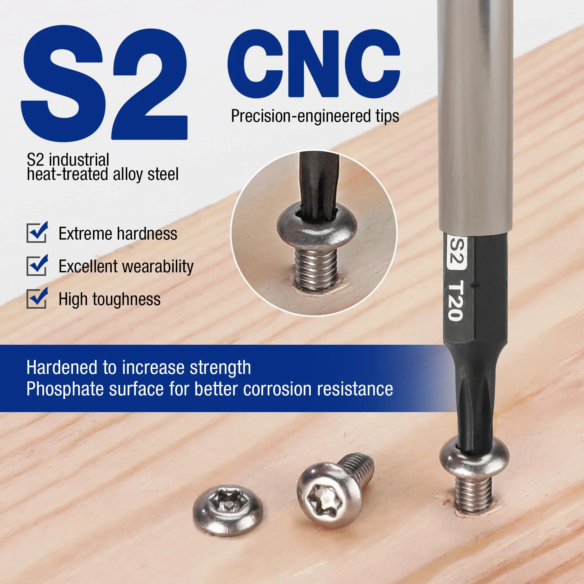 WORKPRO Security Torx zestaw bitów 16 szt., odporny na manipulacje zestaw bitów ze stali S2, trzpień sześciokątny 1/10.2 cm, końcówka wkrętakowa z magnetycznymi końcówkami w pudełku do przechowywania