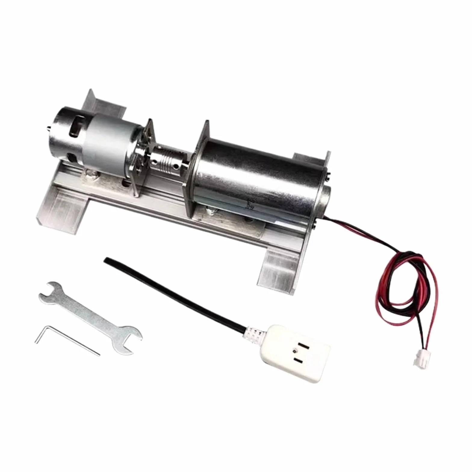 Xuro Generator bezszczotkowy z magnesami trwałymi 220 V DC, generator wysokiego napięcia DIY, dwułożyskowy, wyciszony, silnik 775, miniaturowy, ładowalny(A)
