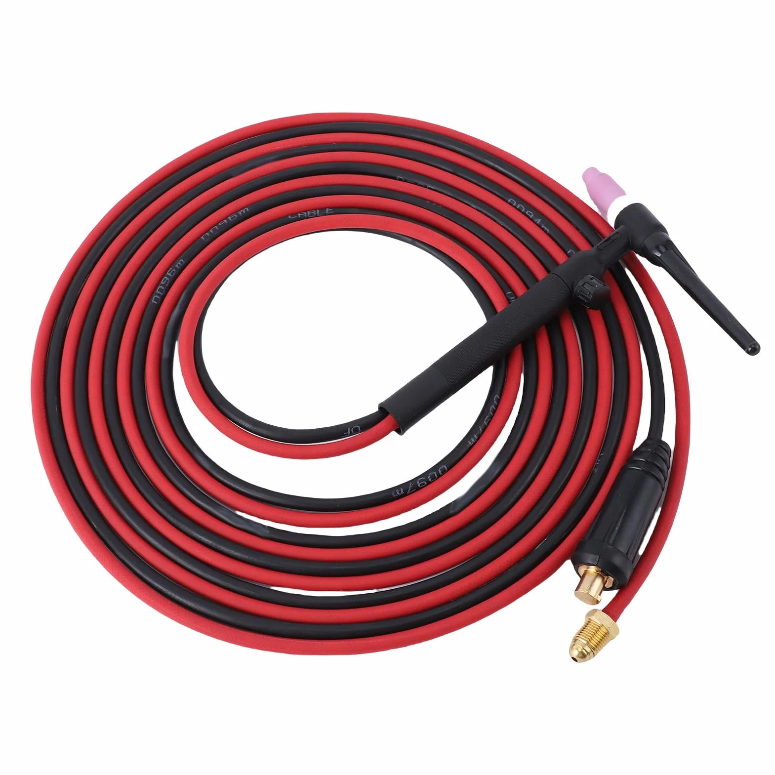 YWBL-WH WP-17V 150A TIG Spawanie TIG TORCH, 8M Rura Gazowa i Kabel, Przewód Zasilający Gumowy EPDM, Nylonowe Rękaw z Złączami w Stylu Europejskim do MIG135 MIG145 ARC200 MIG200