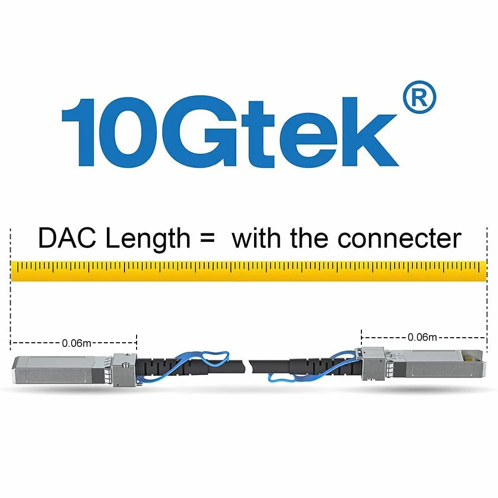 SFP+ DAC Twinax Cable 2.5m Direct Attach Copper Passive Patch Cable for Cisco, Ubiquiti, TP-Link, Netgear