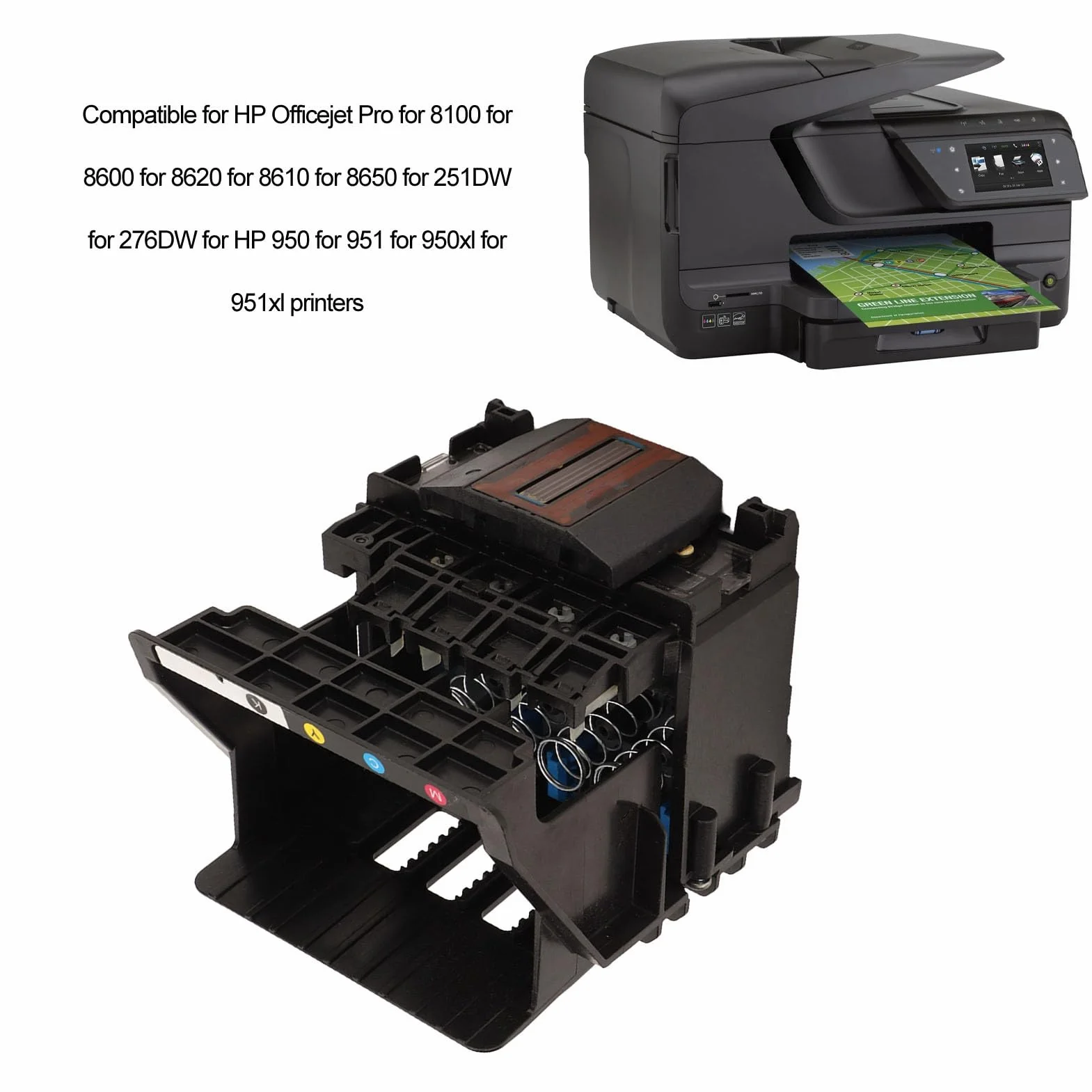 Głowica Drukująca 950 951 950xl 951xl Zestaw Wymiany do Officejet Pro 8100 8600 8620 8630