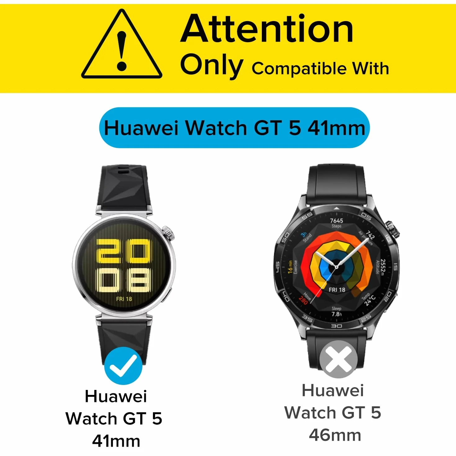 ivoler 3 sztuki etui ochronne TPU do Huawei Watch GT 5 41 mm, odporne na wstrząsy i zarysowania