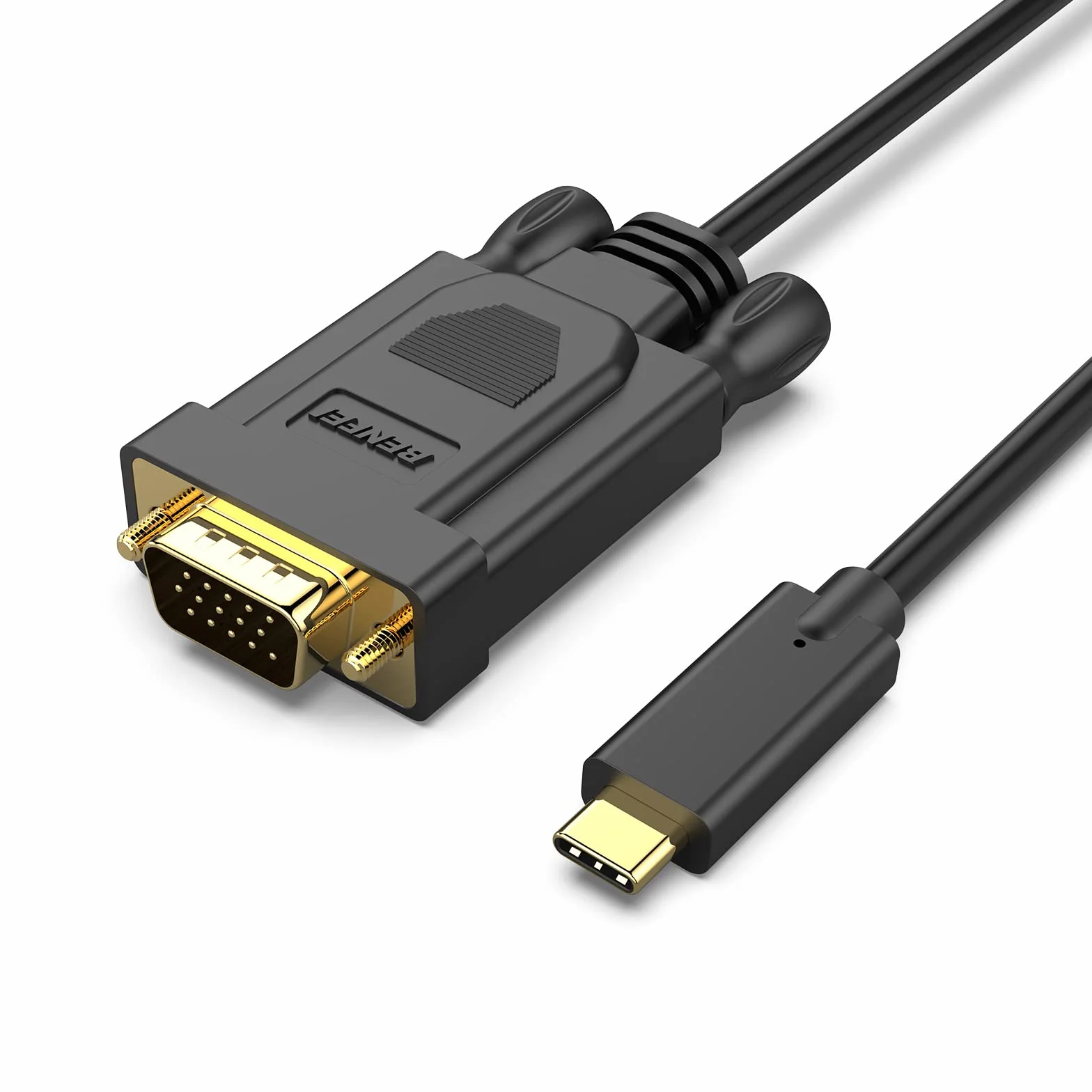 BENFEI Kabel USB C na VGA 1,8 m, kabel USB typu C na VGA [kompatybilny z Thunderbolt 3/4] z iPhone 15, MacBook Pro/Air 2023, iPad Pro, iMac, S23, XPS 17, Surface Book 3 i innymi