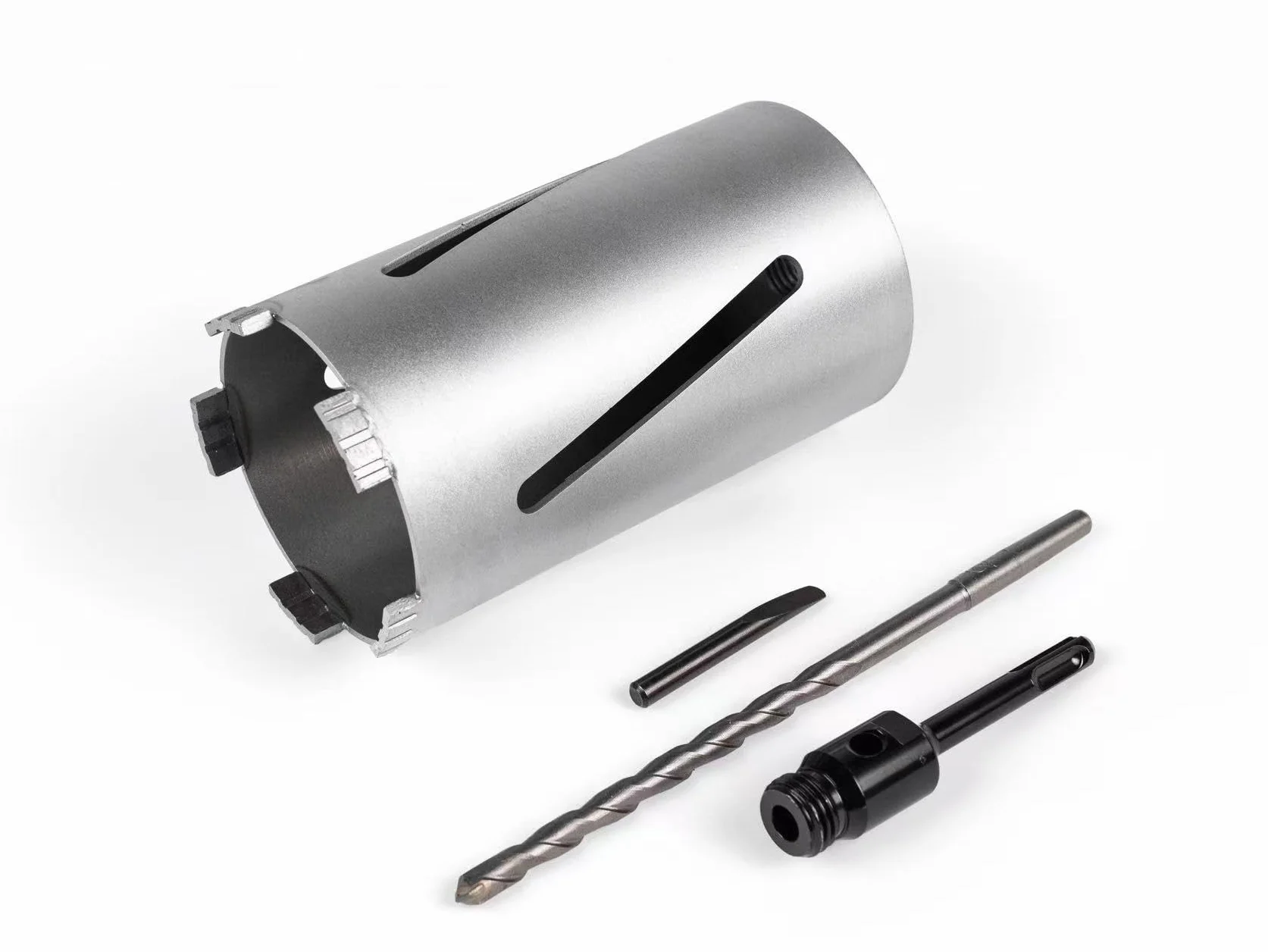 SDS PLUS diamentowa koronka wiertnicza DM 32-150 mm L 200 mm koronka wiertnicza rdzeniowa M22 z gwintem szpiczastym do młotowiertarki (DM 102 mm L 200 mm)