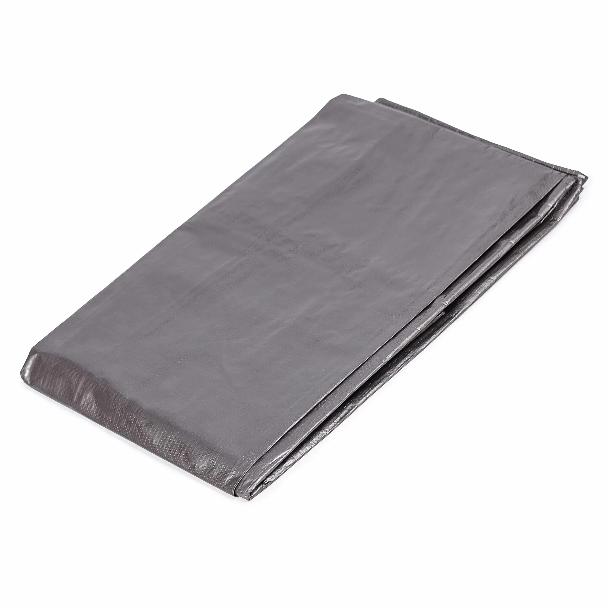 MIVOS Wodoodporna Plandeka Srebrna - PP PE - Ochrona Przed Pleśnią Do Samochodów, Mebli Ogrodowych Z Drewna - Z Aluminiowymi Szlufkami, 2 x 3