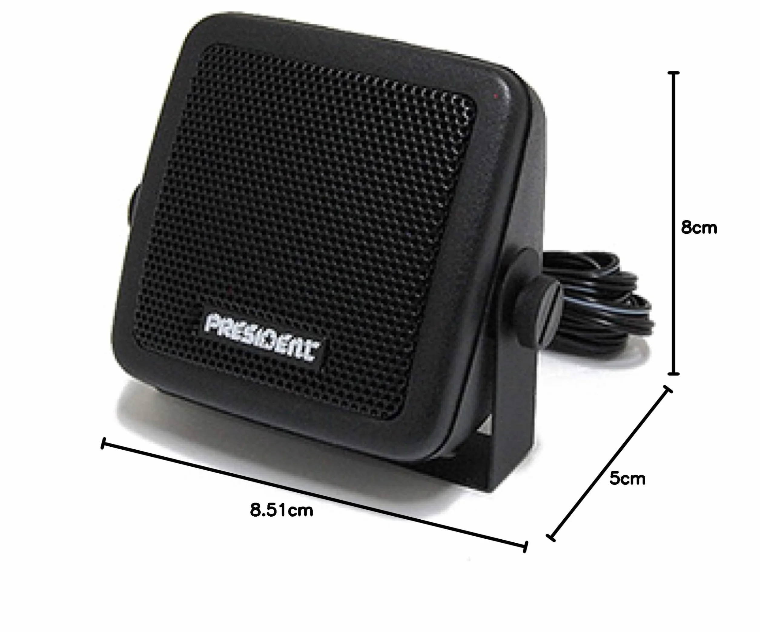 Zestaw głośników zewnętrznych President HP-1 Jack 3,5 5W do stacji radiowych + prezent Sticky Pad Blue