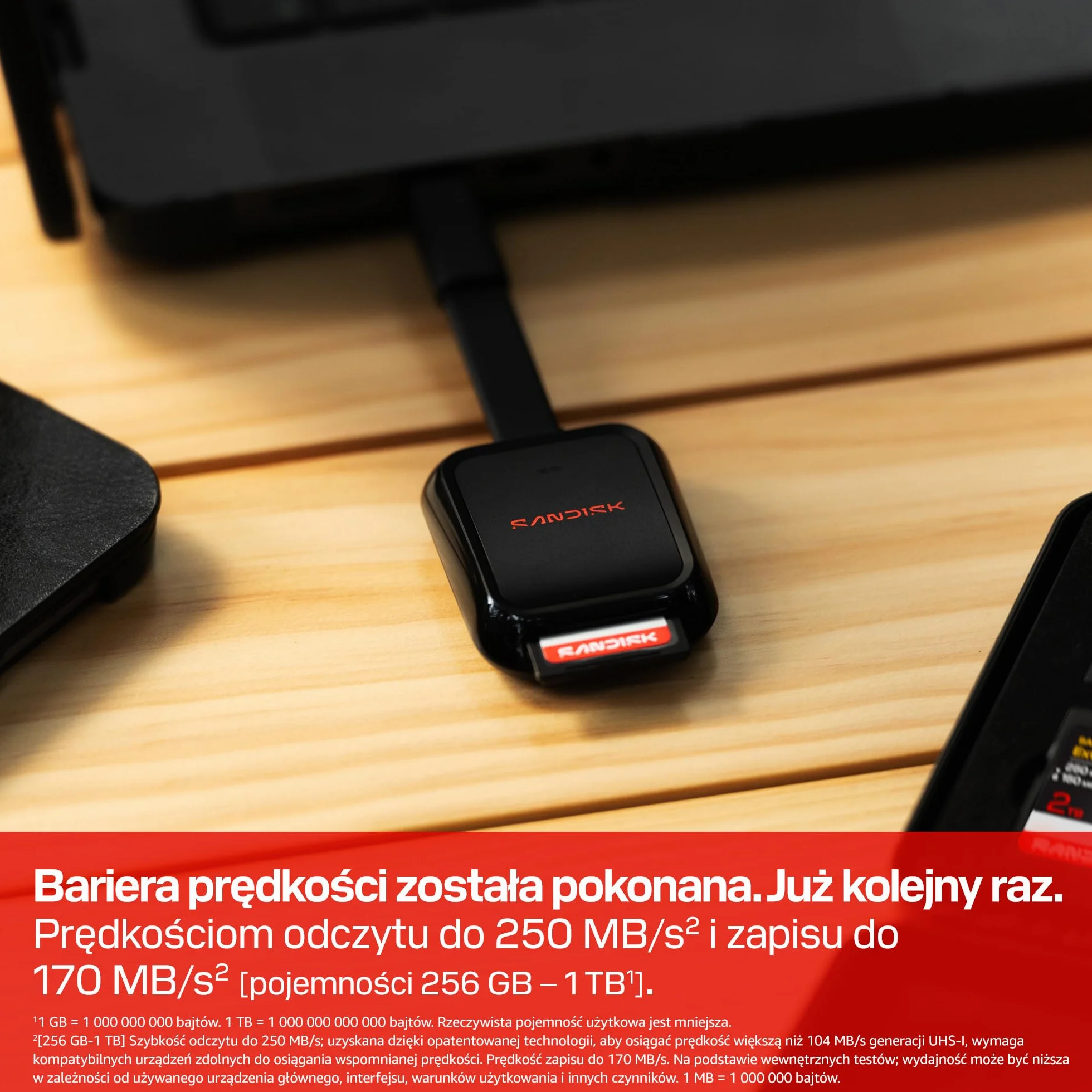 SANDISK Extreme PRO Karta SD UHS-I 64 GB 200 MB/s odczyt 90 MB/s zapis U3 V30 4K UHD