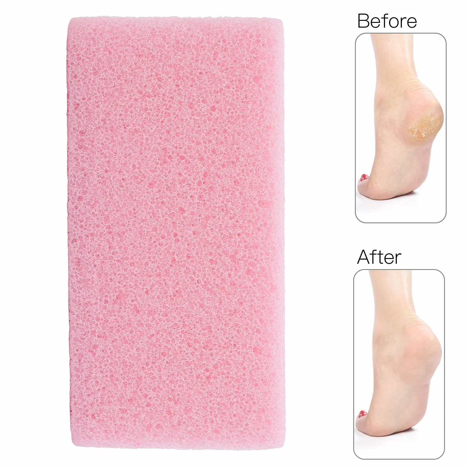 Pumeks do Stóp, Profesjonalny Pumeks do Pedicure do Stóp, Różowy Twardy Martwy Naskórek Usuń Peeling, Narzędzia do Pedicure Środek do Usuwania Zrogowaciałego Naskórka do Narzędzia do Paznokci Pielęgna
