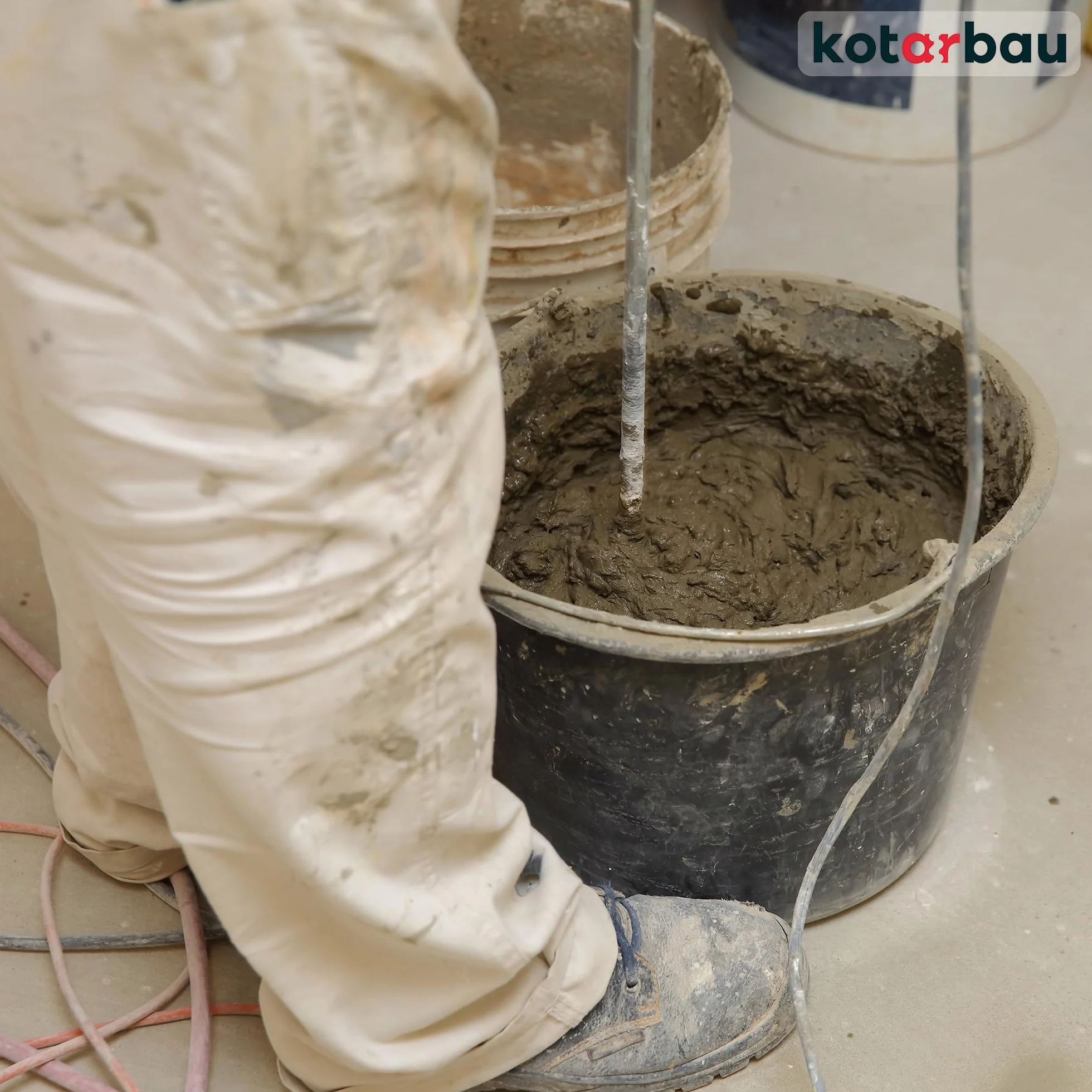 KOTARBAU® Mieszadło spiralne 100 mm do cementu, tynku, gipsu, farb, mieszadła, mieszadła okrągłego, mieszadła kolorowego, mieszadła gipsowego SDS Plus