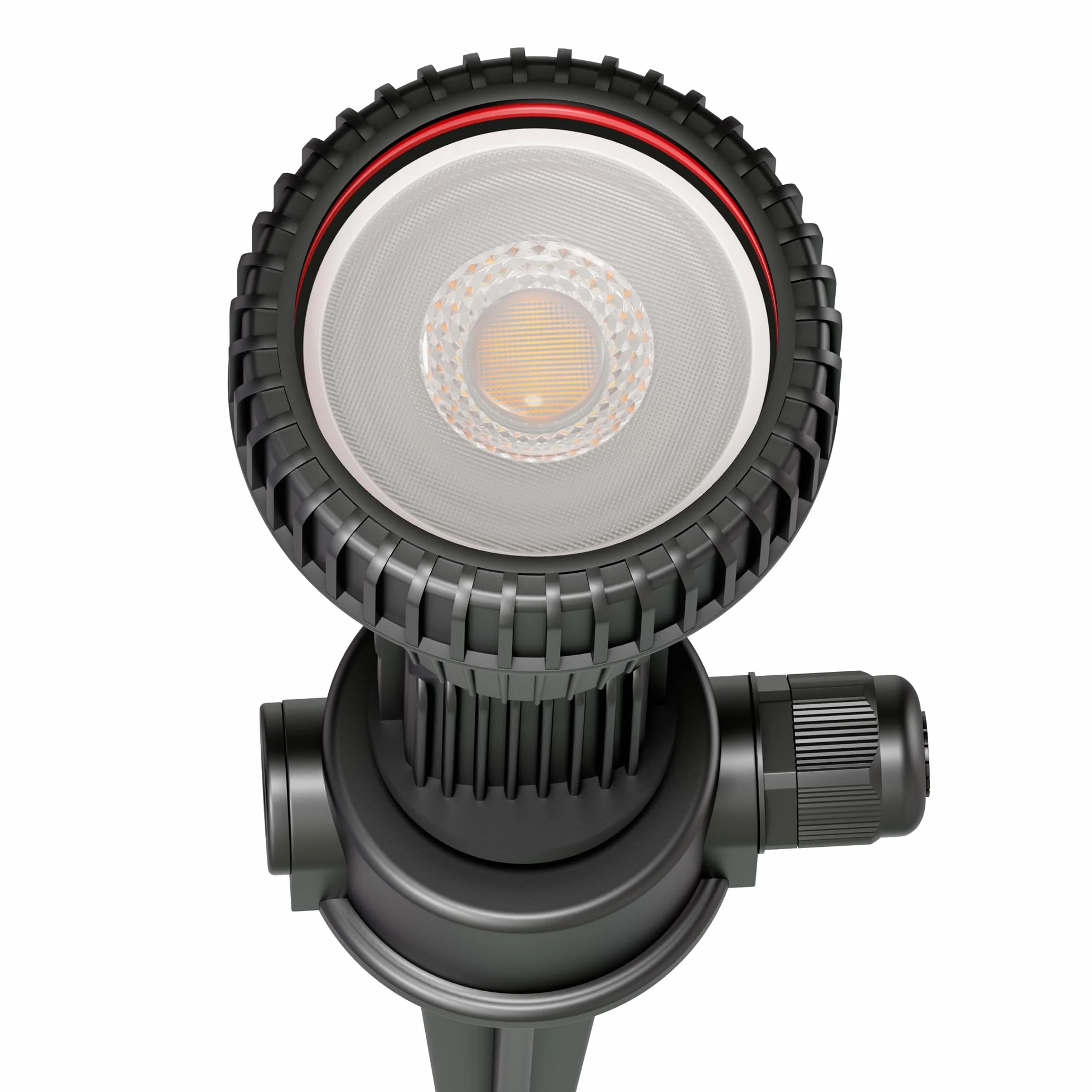 ledscom.de Zestaw 10 reflektorów ogrodowych z kolcem uziemiającym PIRK z wtyczką Schuko do użytku na zewnątrz, czarny, w tym GU10 LED (ciepła biel, 7,6 W każdy, 1103 lm, 33°)
