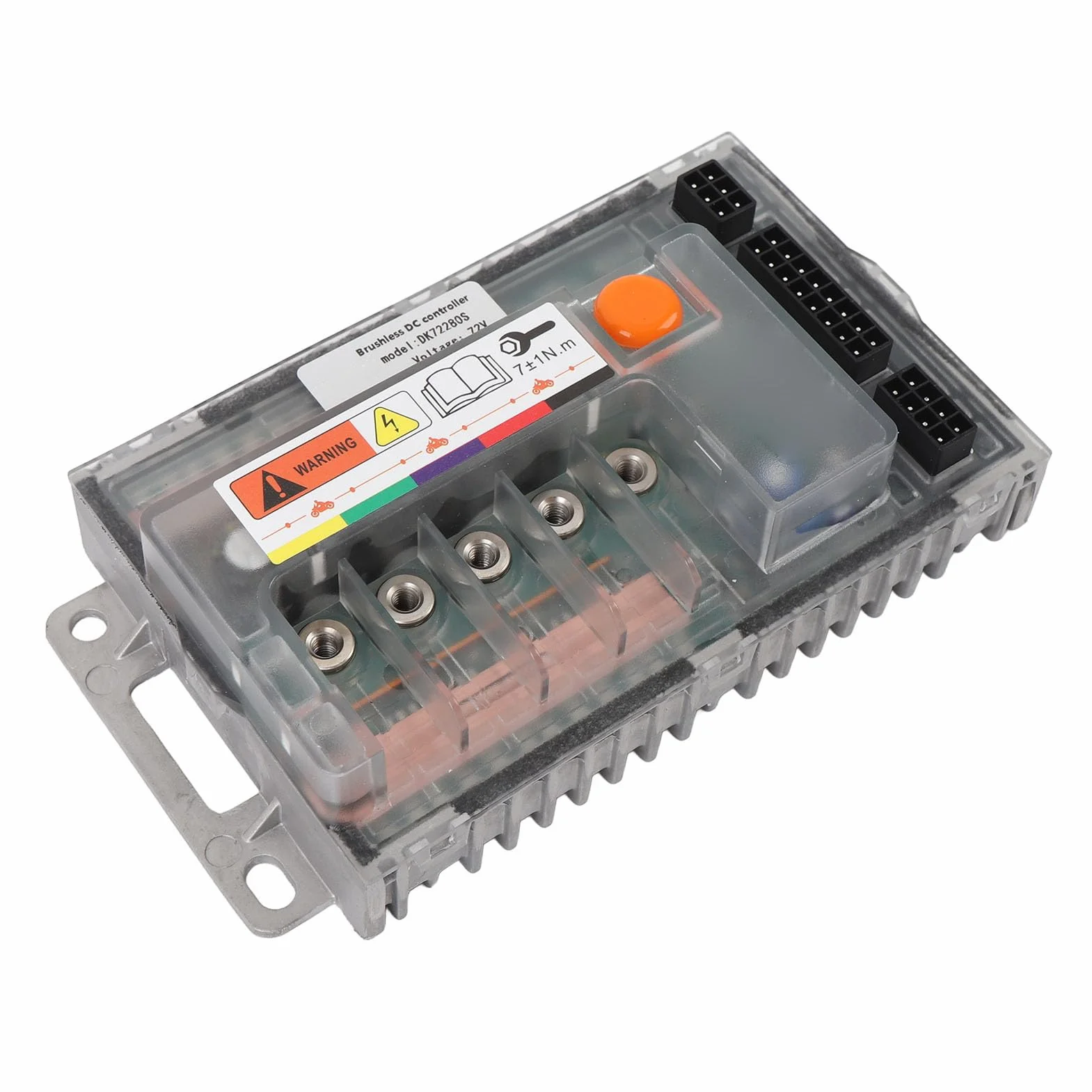 Generic Sterownik Silnika Elektrycznego Motocykla, Funkcja Samouczenia DK72280S Bezszczotkowy Regulator Prędkości Silnika Elektrycznego DC z przezroczystą osłoną dla QS ≤3000W