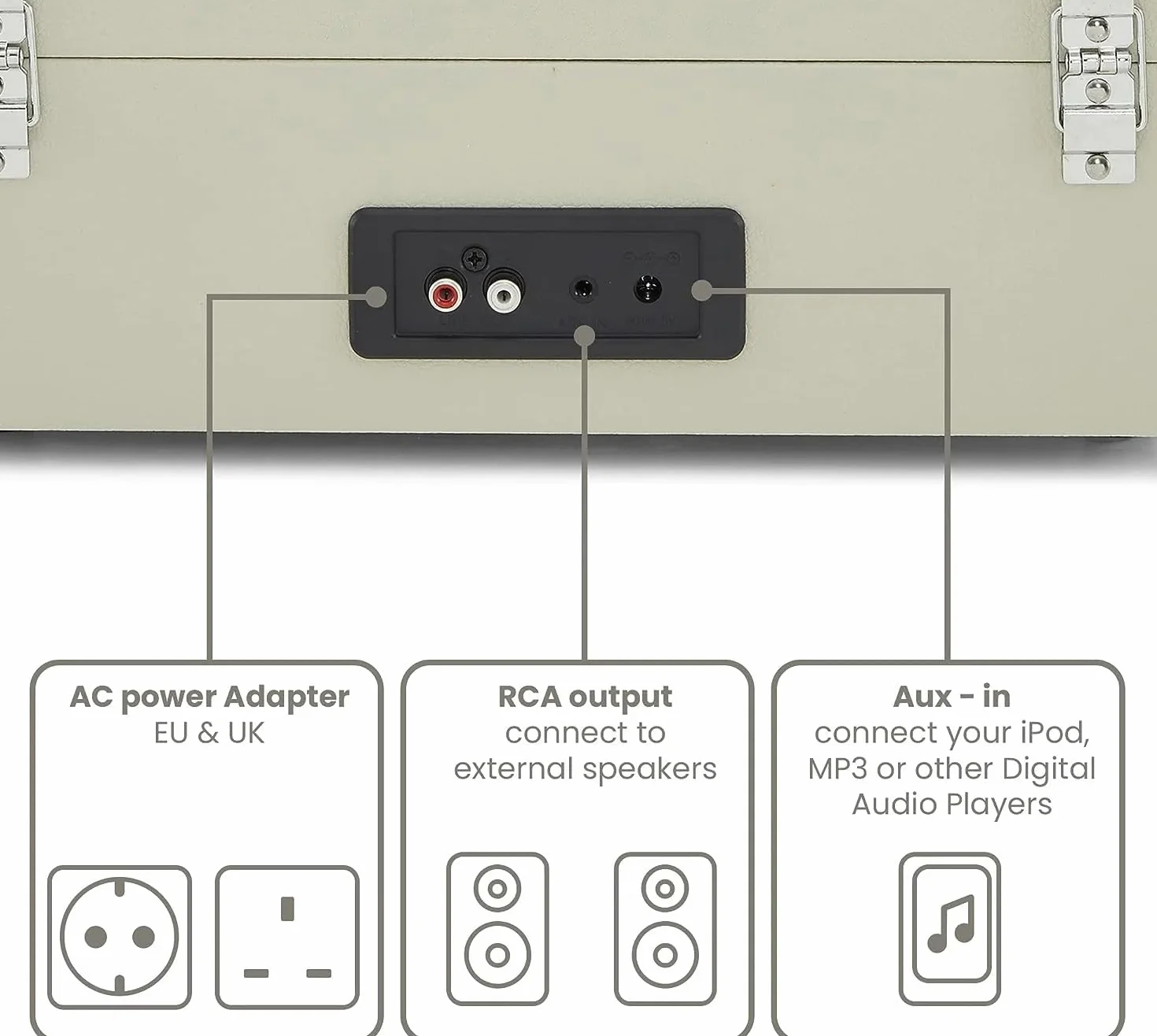 Crosley CR8017B-DU4 Voyager Bluetooth rozdzielacz płyt - światło dune