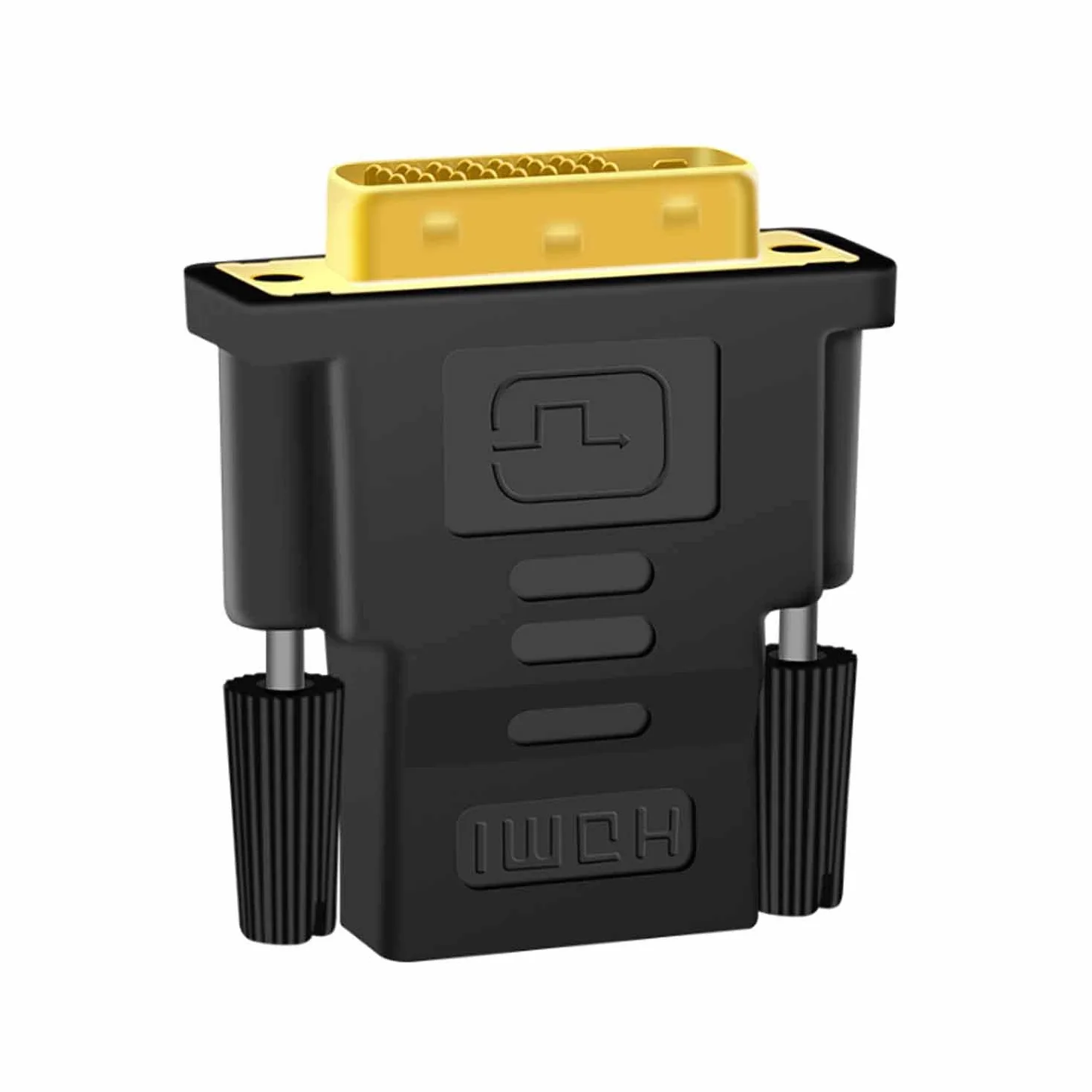 Adapter DVI na HDMI, dwukierunkowy adapter HDMI na DVI-D F/M Adapter DVI - HDMI 1080p Full HD z pozłacanymi złączami