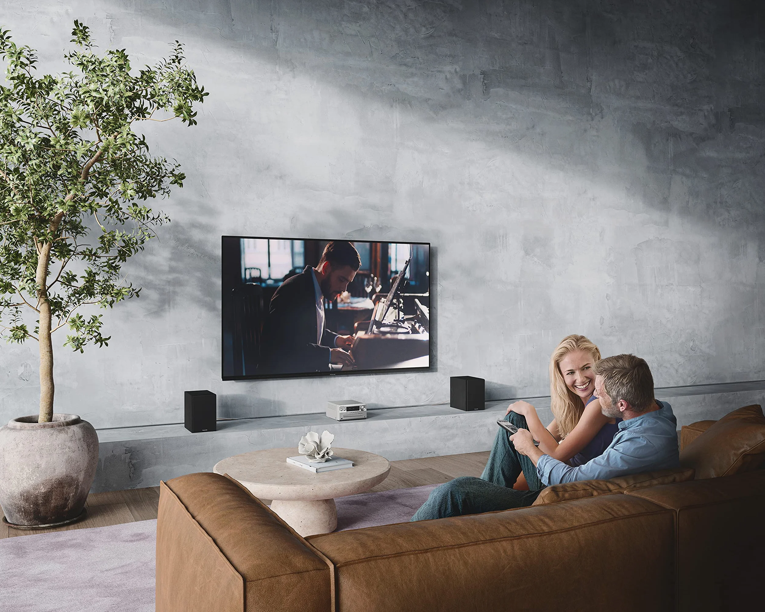 Panasonic SC-PMX802 system Hi-Fi z szerokim wyborem usług streamingowych. (USB, CD, DAB, wzmacniacz Technics JENO Engine Hi-Res, AirPlay2), srebrny