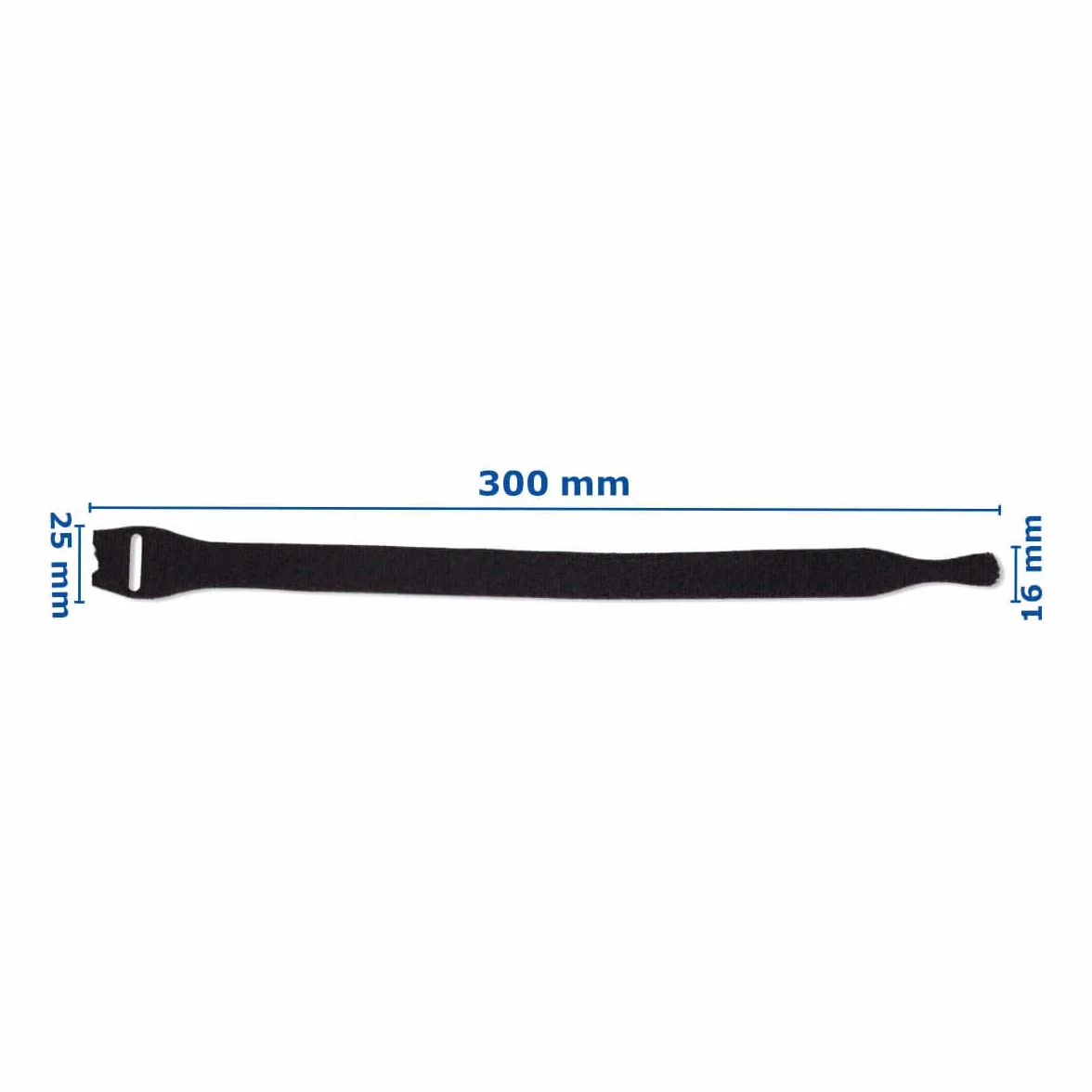 Opaska kablowa na rzepy opaska kablowa z taśmy na rzep 500 sztuk czarna 25 x 300 mm S050K13A -25300S