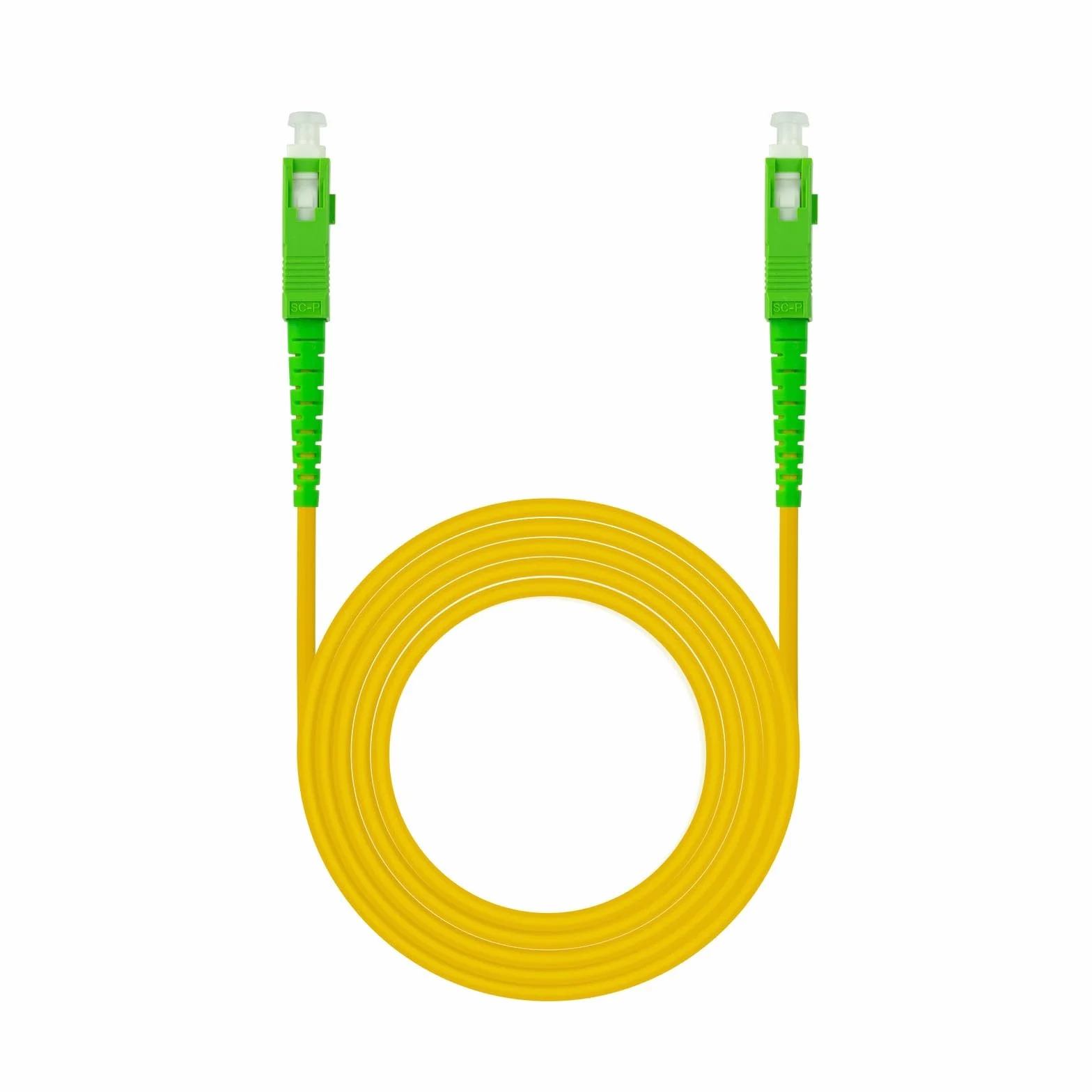 MONOMODO FIBRA KABEL SC/APC-SC/APC LSZH ŻÓŁTY 20M. Idealny do połączeń o dużej prędkości i niskiej utraty sygnału. Jego konstrukcja LSZH zapewnia większe bezpieczeństwo przeciwpożarowe, będąc perfe