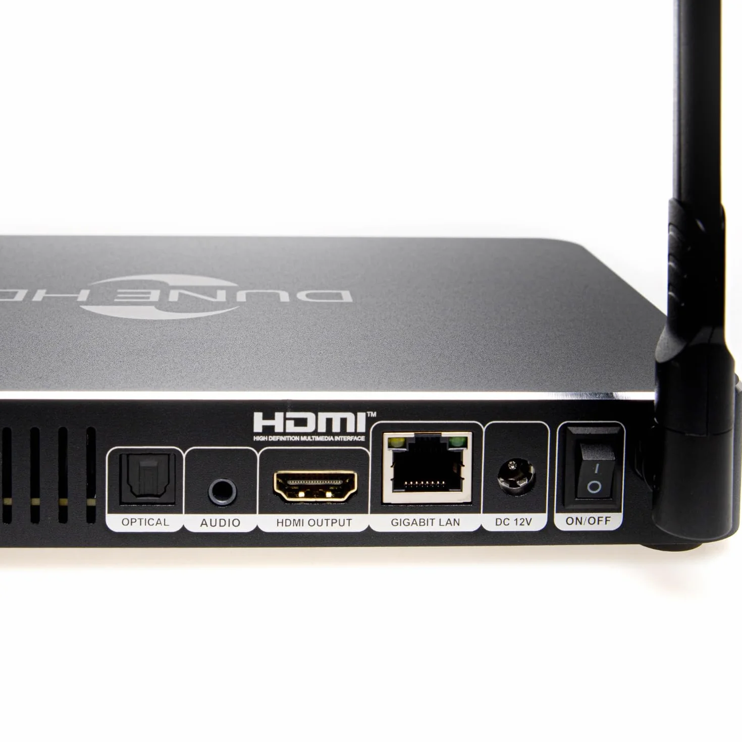 Dune HD Pro One 8K Plus, 8K UHD, odtwarzacz multimedialny, Android Smart Box, S928X, HD-Audio, HDMI, BT, WiFi6, 1Gbit, USB 3.0, 8 GB, 64 GB, stojak na HDD, 8Kp60