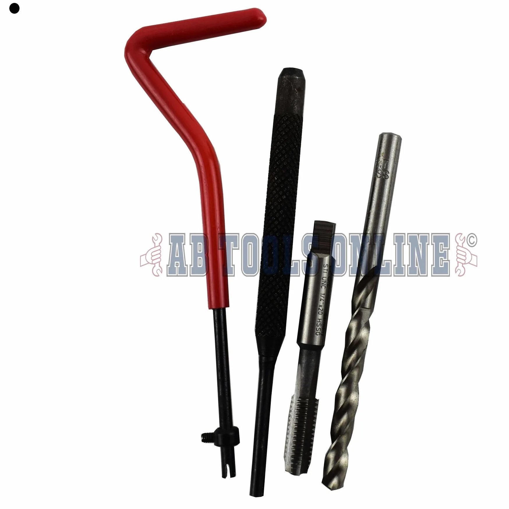 AB Tools-Unithread 1/4" x 20 UNC zestaw naprawczy do kranu Imperial Tap Helicoil uszkodzone gwinty zestaw 14 szt