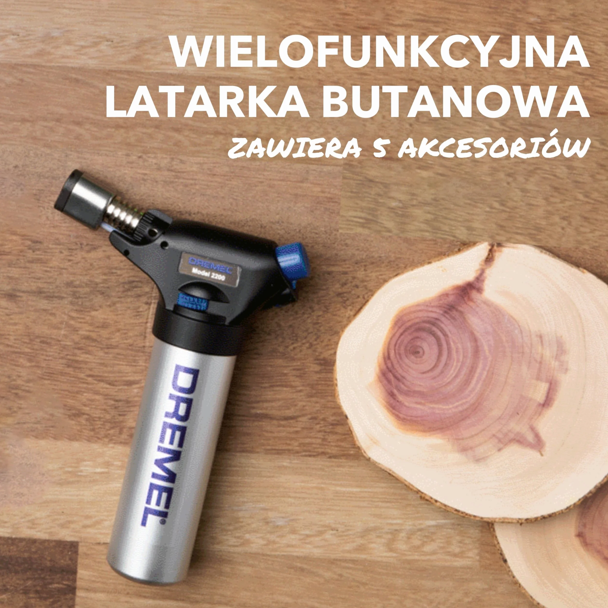 Dremel Versaflame 2200 stacjonarny palnik gazowy na butan, akumulatorowy mini palnik nadmuchowy i opalarka do lutowania, gięcia rur, spawania, obkurczania