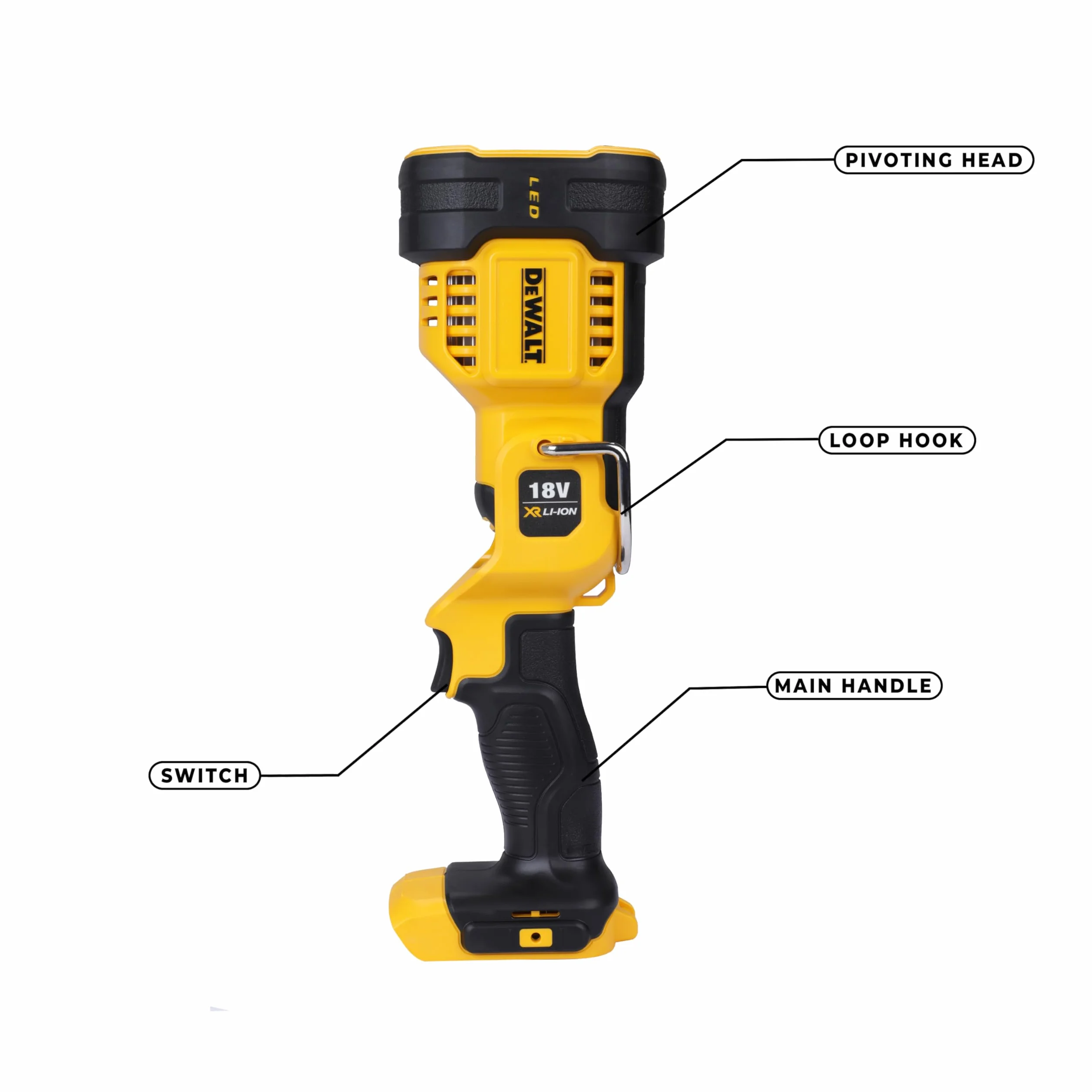 DEWALT Latarka LED 18V 1000 lumenów XR Bez Ładowarki Akumulatora