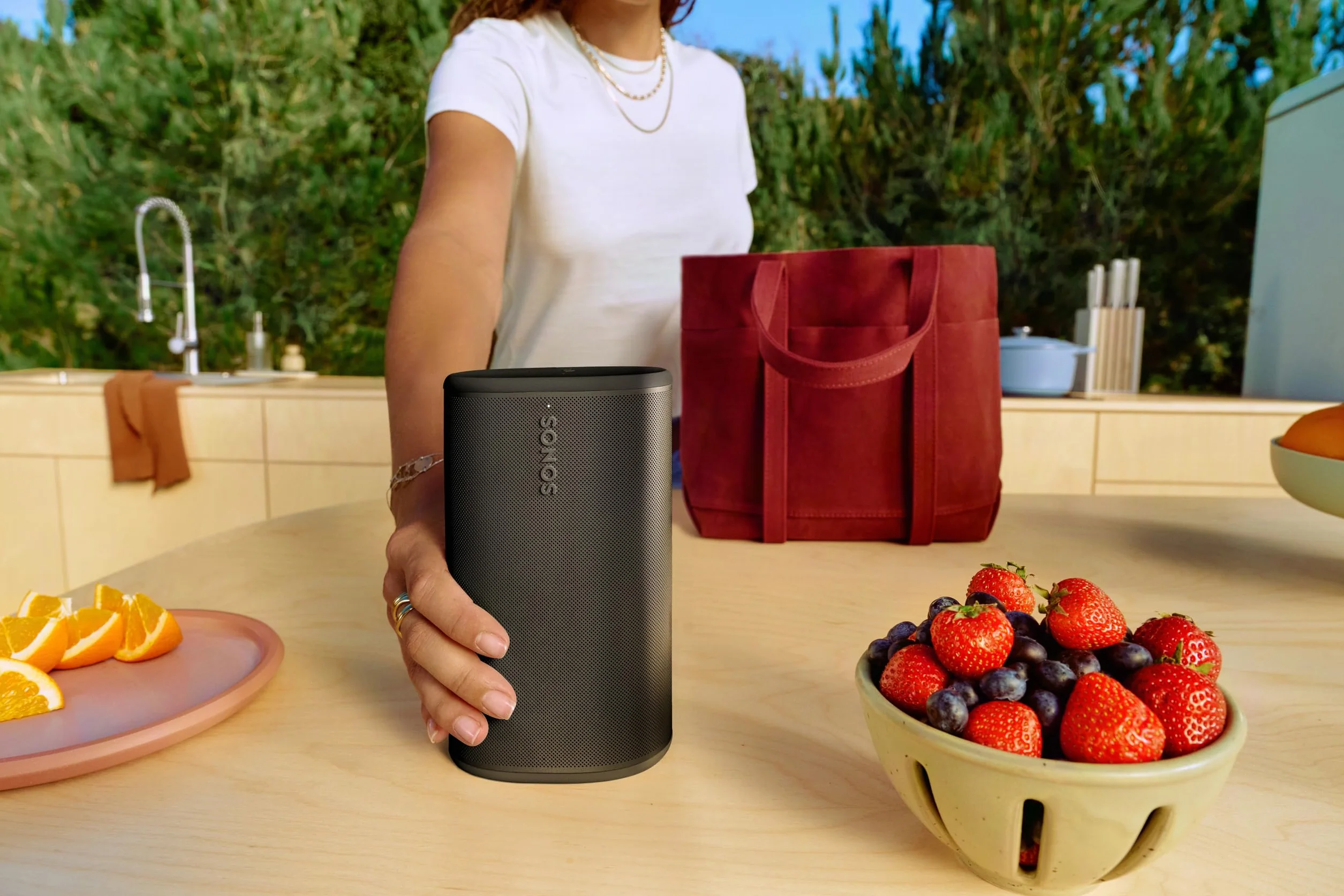 Sonos Play Przenośny Głośnik Bluetooth Czarny Długi Czas Pracy Baterii