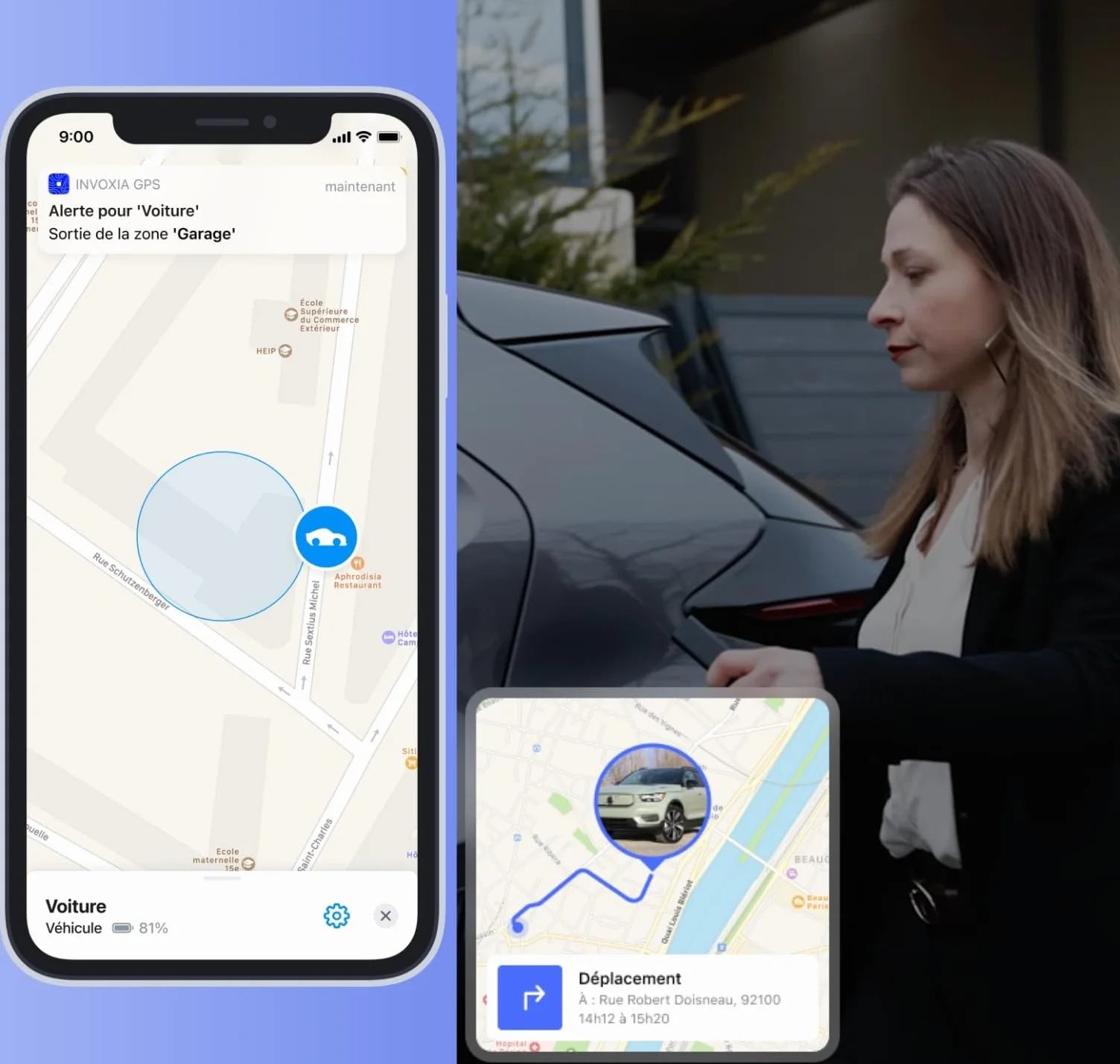 Lokalizator GPS Invoxia bez karty SIM, alert antykradzieżowy w czasie rzeczywistym i długa autonomia - w zestawie subskrypcja - śledzenie samochodów, motocykli, skuterów, toreb, dzieci, seniorów, wartościowe przedmioty