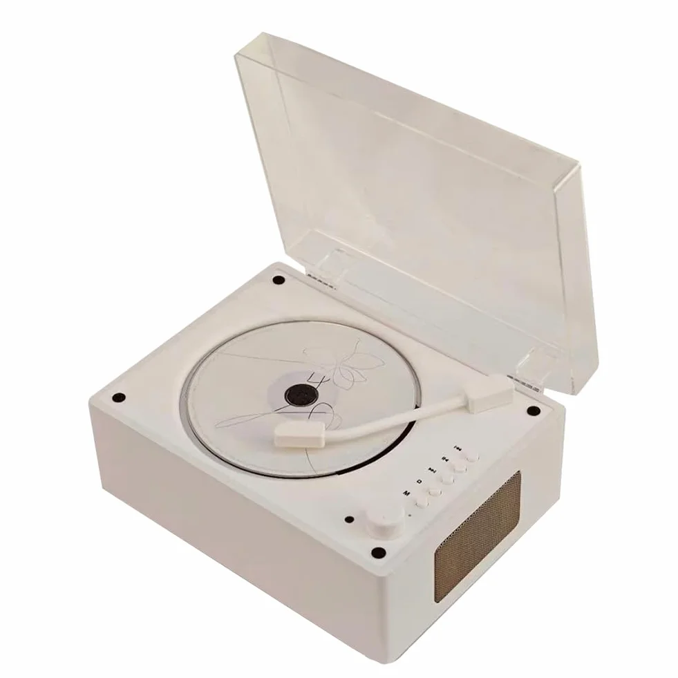 Retro odtwarzacz CD Akumulatorowy Obsługa CD BT USB 3.5mm AUX Przenośny odtwarzacz CD Zgodny z Bluetooth 5.0 Domowy odtwarzacz muzyki B