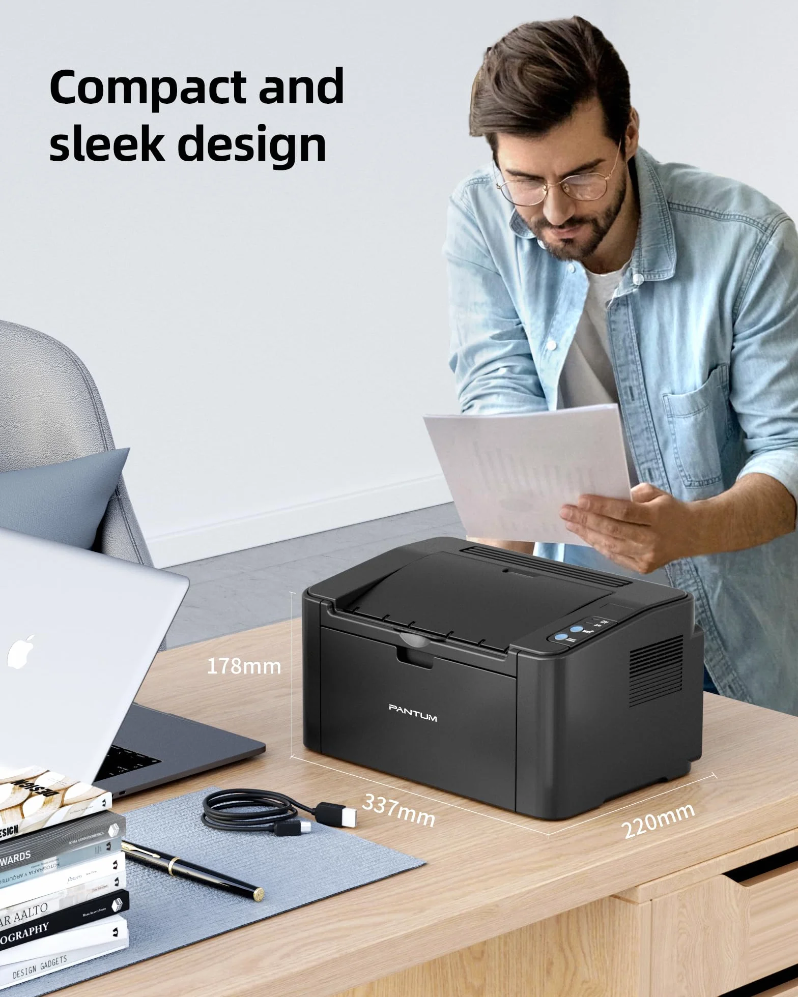 Drukarka laserowa PANTUM P2502W Bezprzewodowa monochromatyczna WiFi 22 str/min
