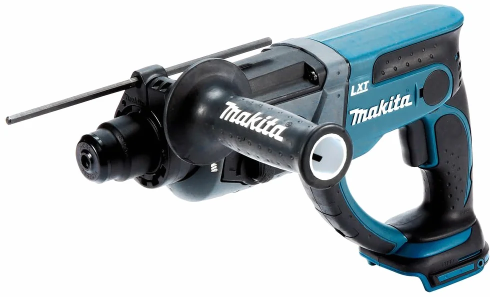 Makita Akumulatorowy młot kombi do SDS+ 18,0 V w MAKPAC bez akumulatora 1,5 Ah, bez ładowarki, DHR202ZJ, niebieski, srebrny