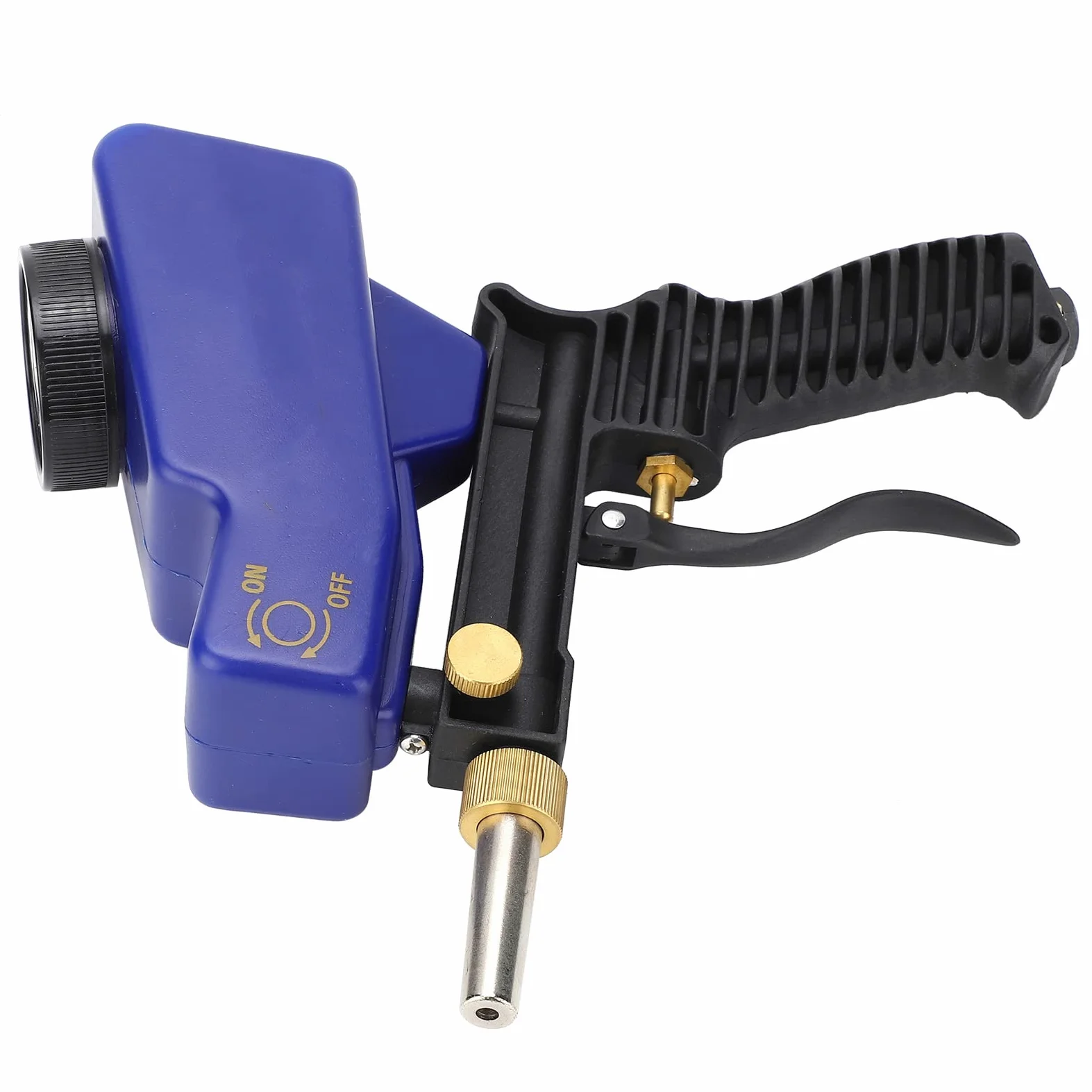 Zestaw pistoletów do piaskowania, 70-150 PSI 6000RPM Grawitacyjny pistolet do piaskowania, ręczne narzędzie, pistolet do piaskowania do usuwania farby i rdzy z metalu, drewna i szkła, wytrawiania, u