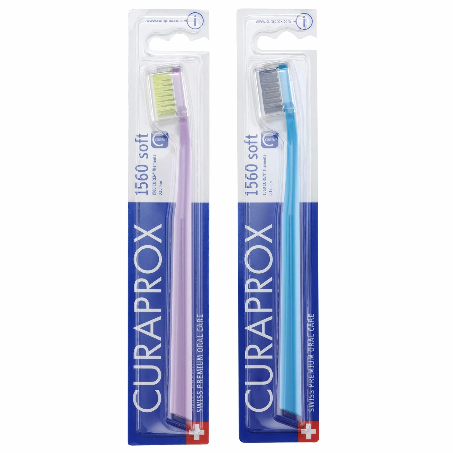Curaprox CS 1560 szczoteczka do zębów miękka opakowanie 2 szt. (różne kolory)