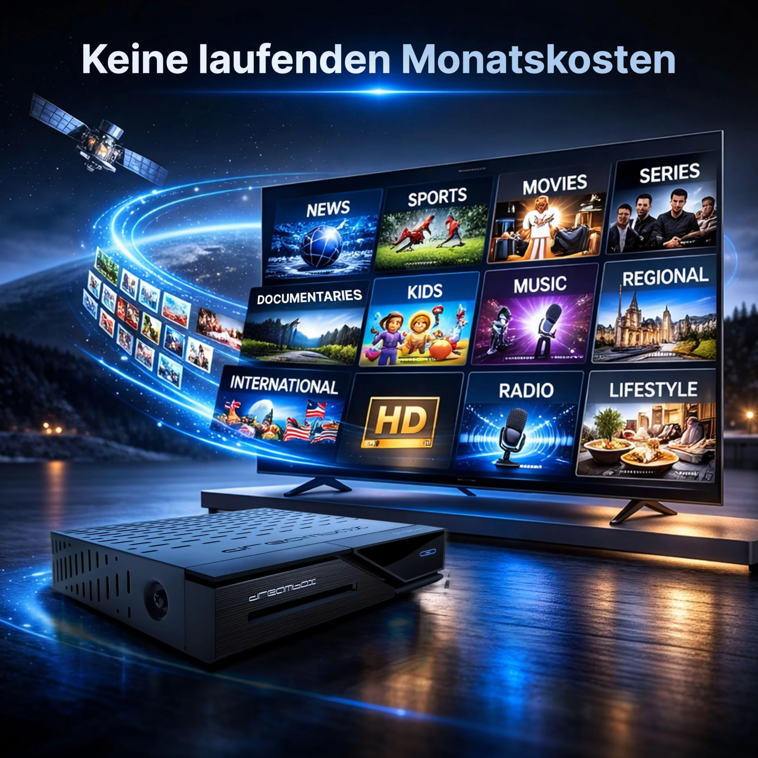 Dreambox Dm520 Mini 13484 Mini Hd Tuner Dvb, Czarny